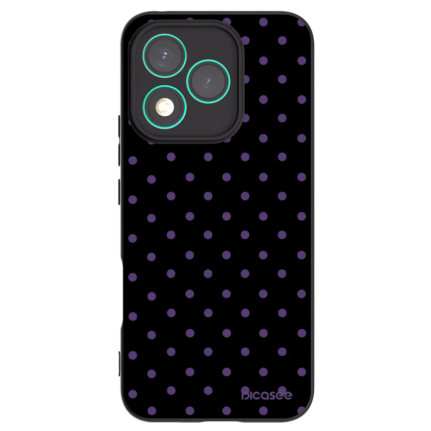 Picasee silikonowe czarne etui na Honor 400 Lite 5G - Flickers