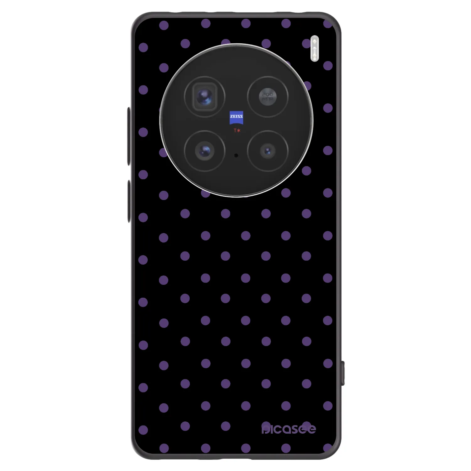Picasee silikonowe czarne etui na Vivo X200 Pro - Flickers