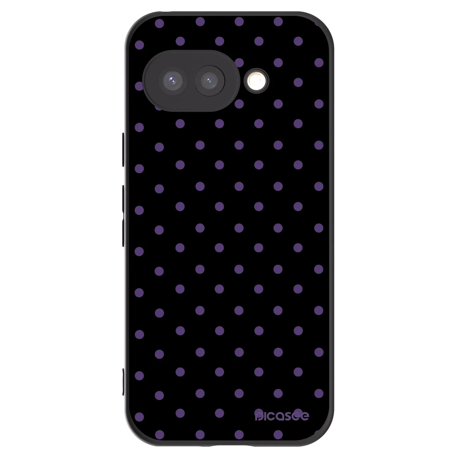 Picasee silikonowe czarne etui na Google Pixel 9a - Flickers