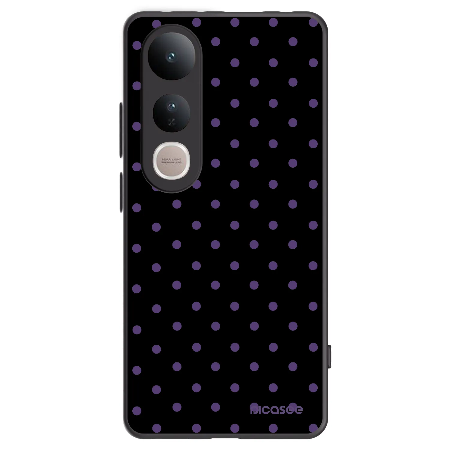 Picasee silikonowe czarne etui na Vivo V50 Lite 5G - Flickers