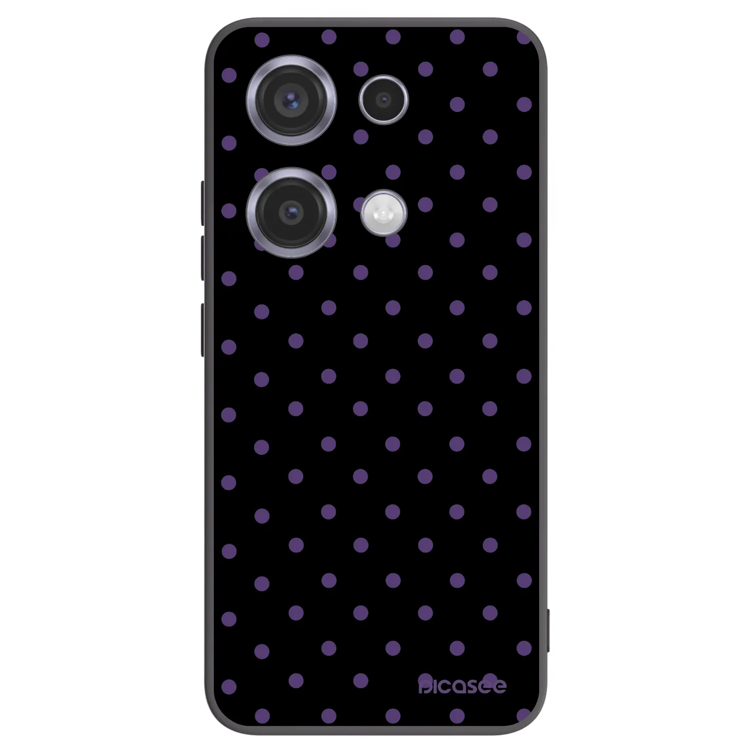 Picasee silikonowe czarne etui na Xiaomi Redmi Note 14S - Flickers