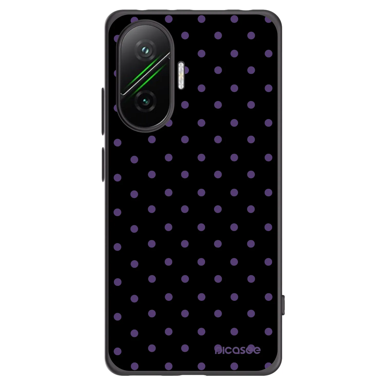 Picasee silikonowe czarne etui na Xiaomi Poco F7 5G - Flickers