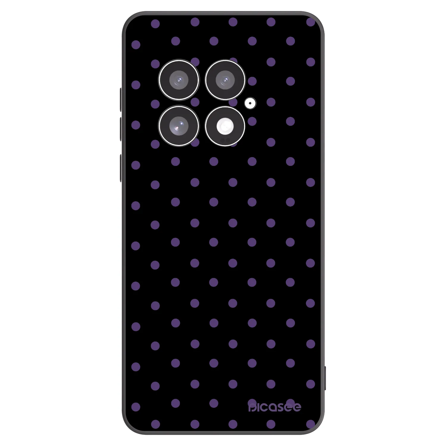 Picasee silikonowe czarne etui na OnePlus 13 5G - Flickers