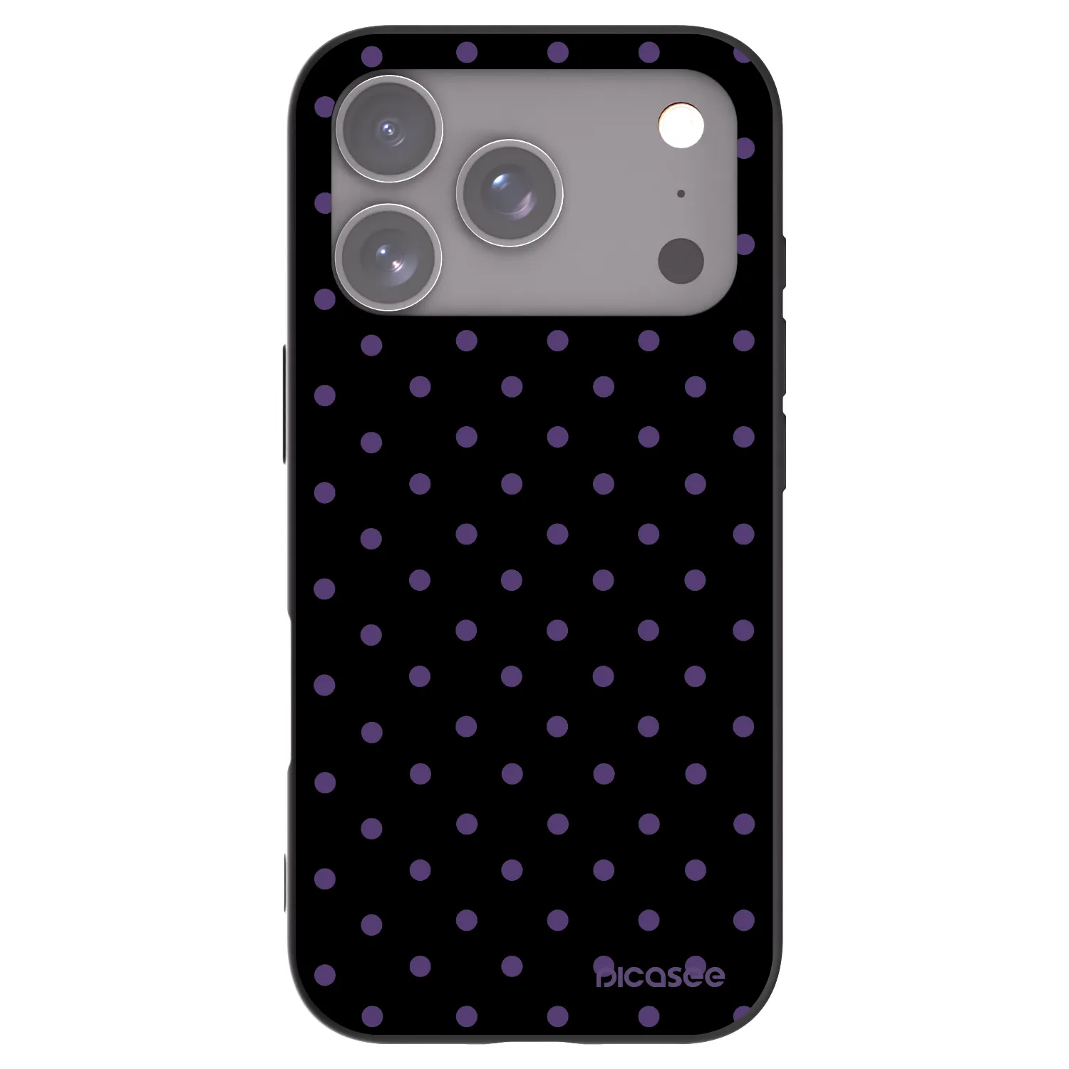 Picasee silikonowe czarne etui na Apple iPhone 17 Pro - Flickers