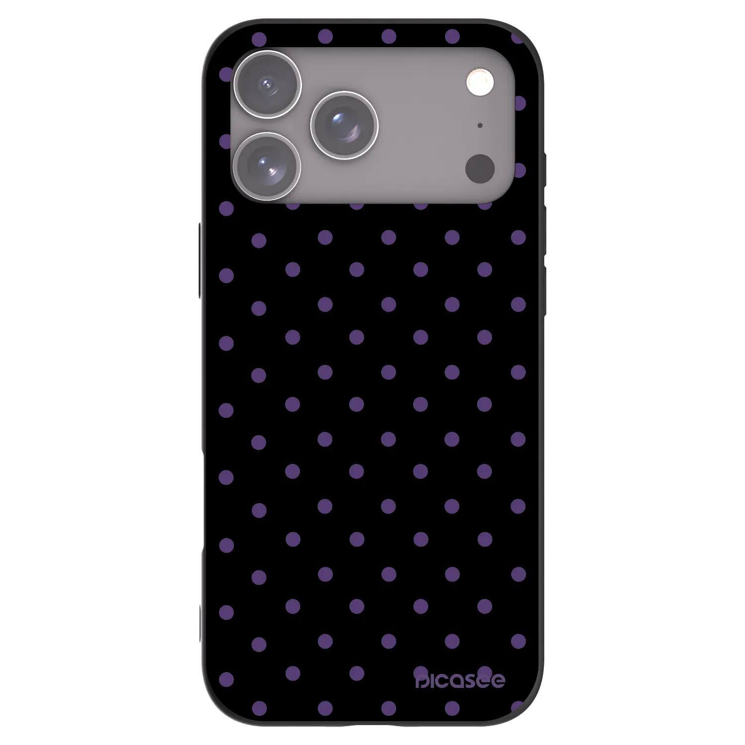Picasee silikonowe czarne etui na Apple iPhone 17 Pro Max - Flickers