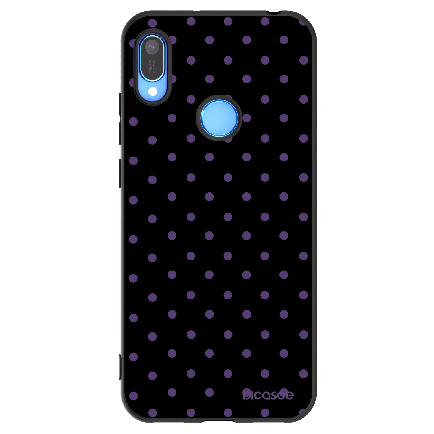 Picasee silikonowe czarne etui na Huawei Y6 2019 - Flickers