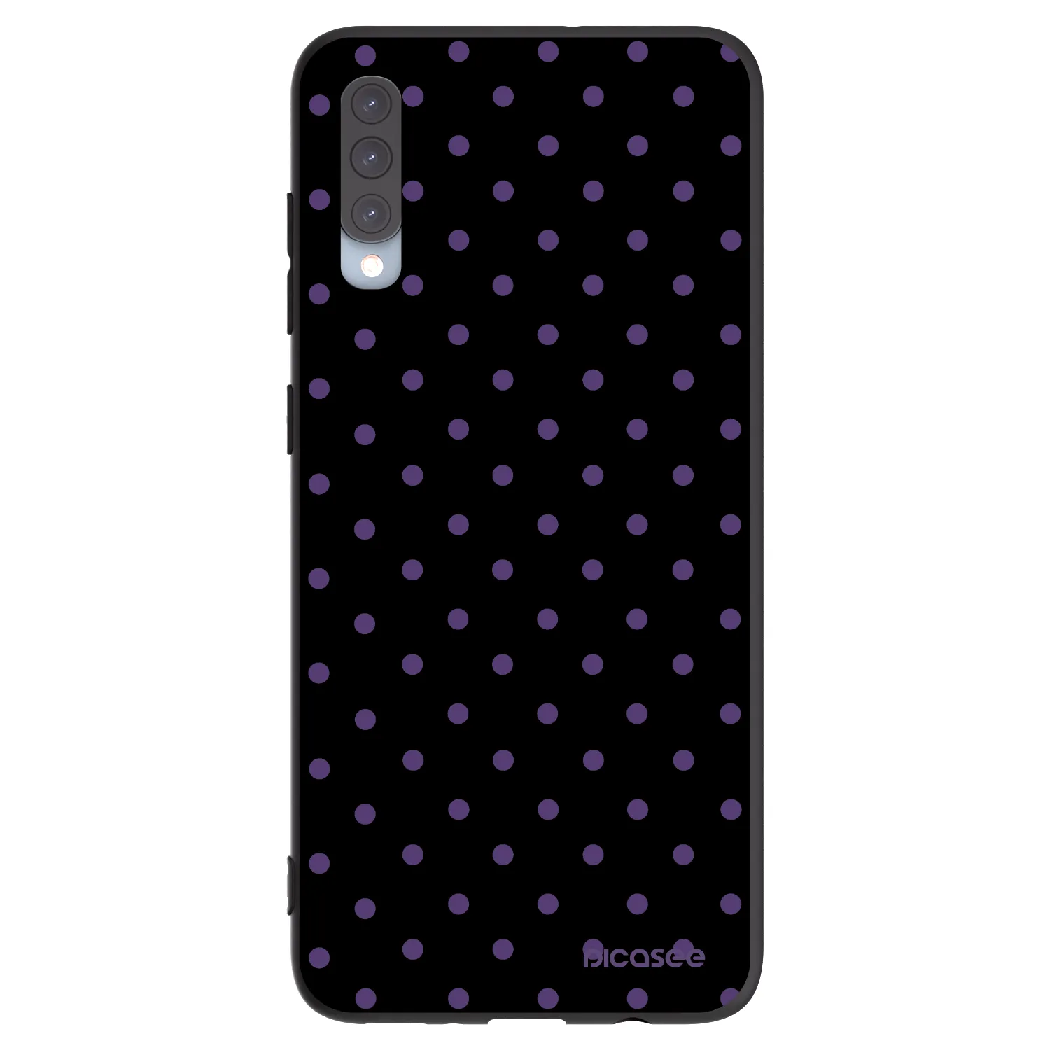 Picasee silikonowe czarne etui na Samsung Galaxy A70 A705F - Flickers