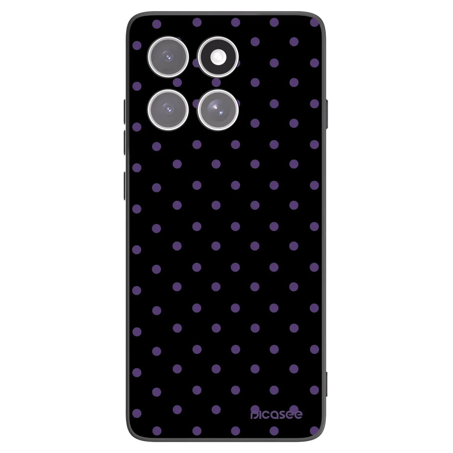 Picasee silikonowe czarne etui na Motorola Edge 60 Pro - Flickers