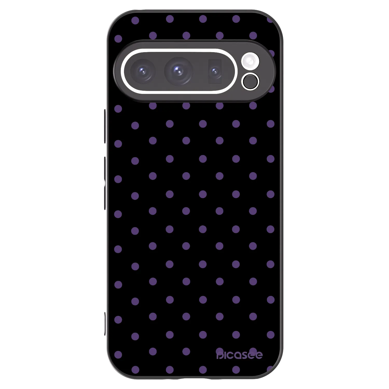 Picasee silikonowe czarne etui na Google Pixel 9 Pro XL - Flickers