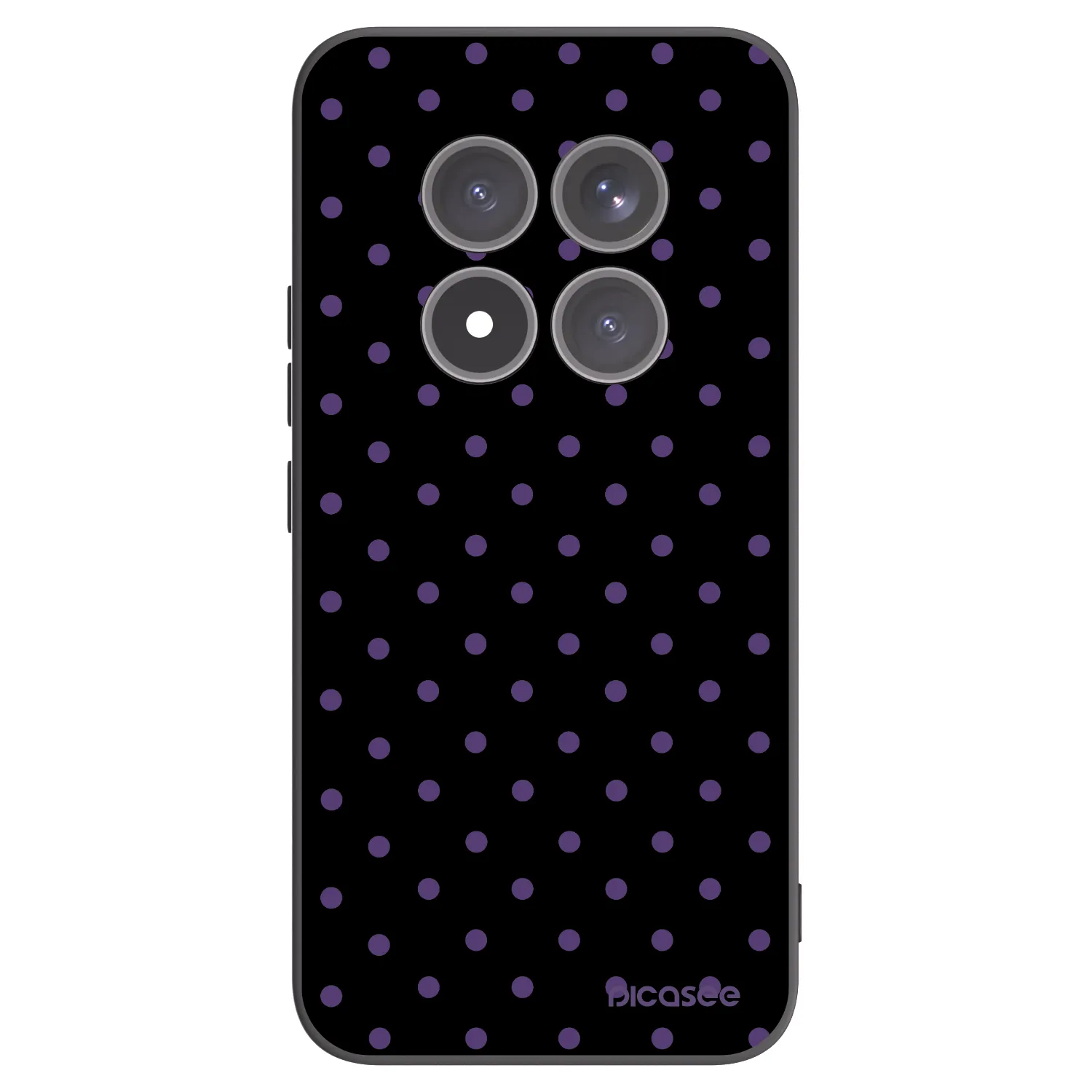 Picasee silikonowe czarne etui na Xiaomi Redmi Note 15 Pro+ - Flickers