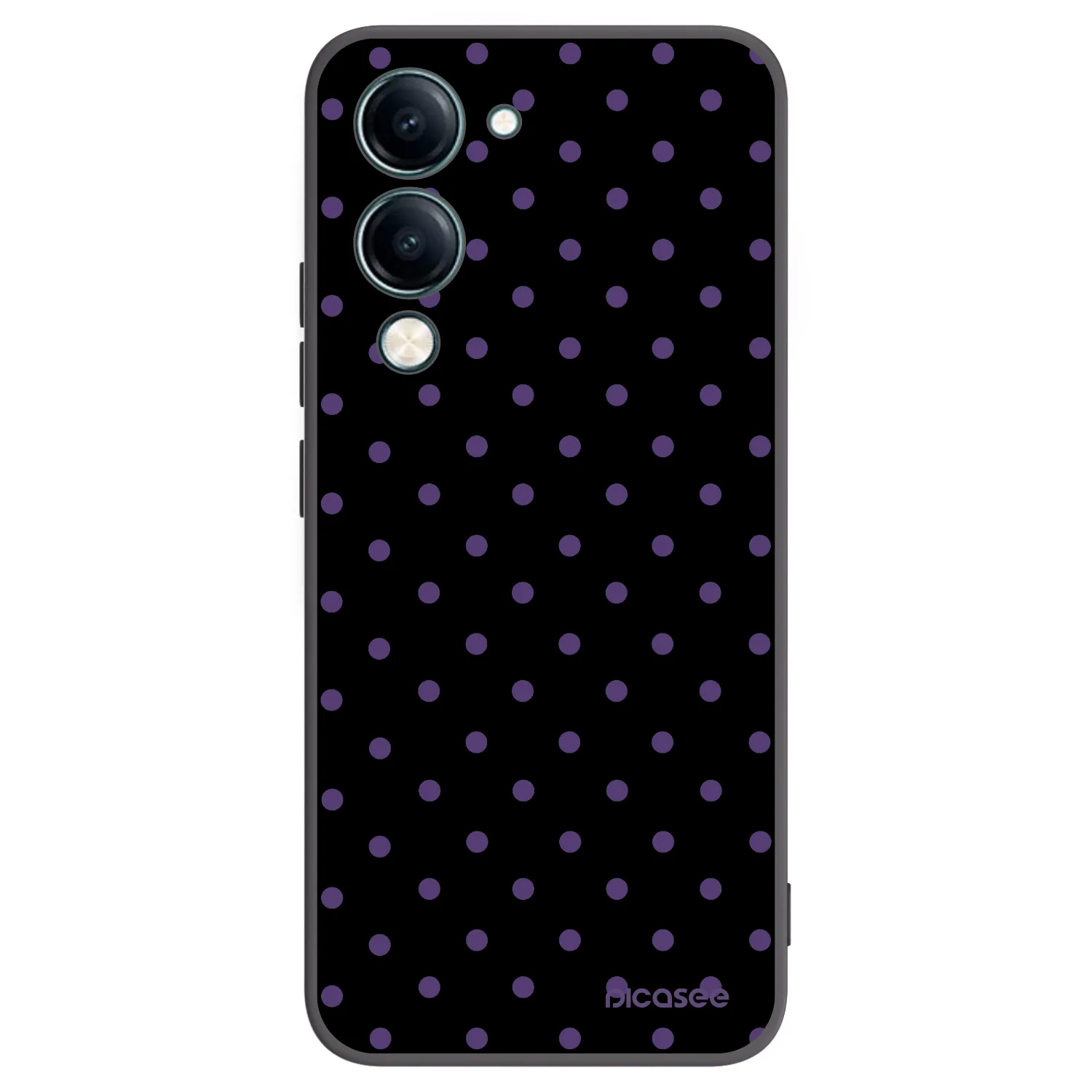 Picasee silikonowe czarne etui na Vivo Y29s 5G - Flickers