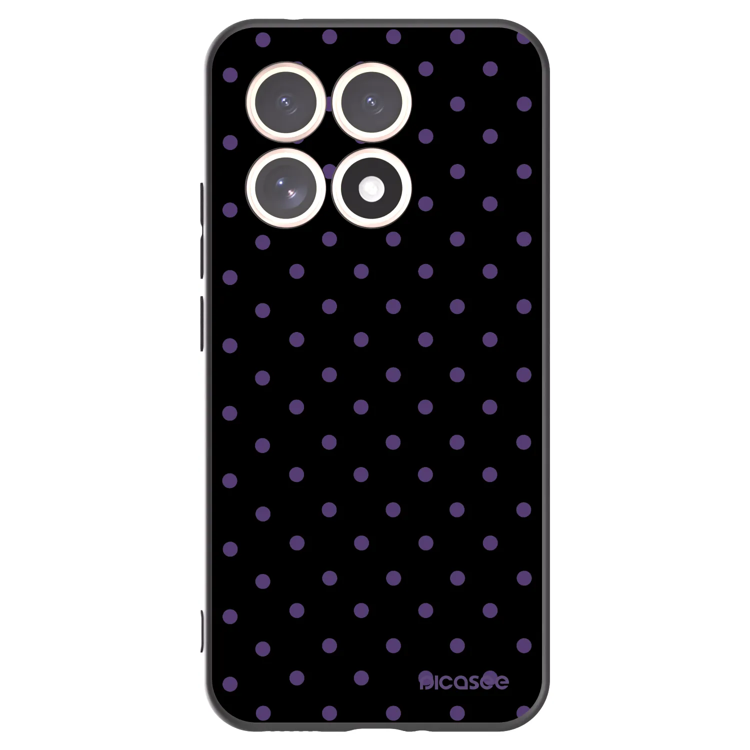 Picasee silikonowe czarne etui na Xiaomi 15T - Flickers