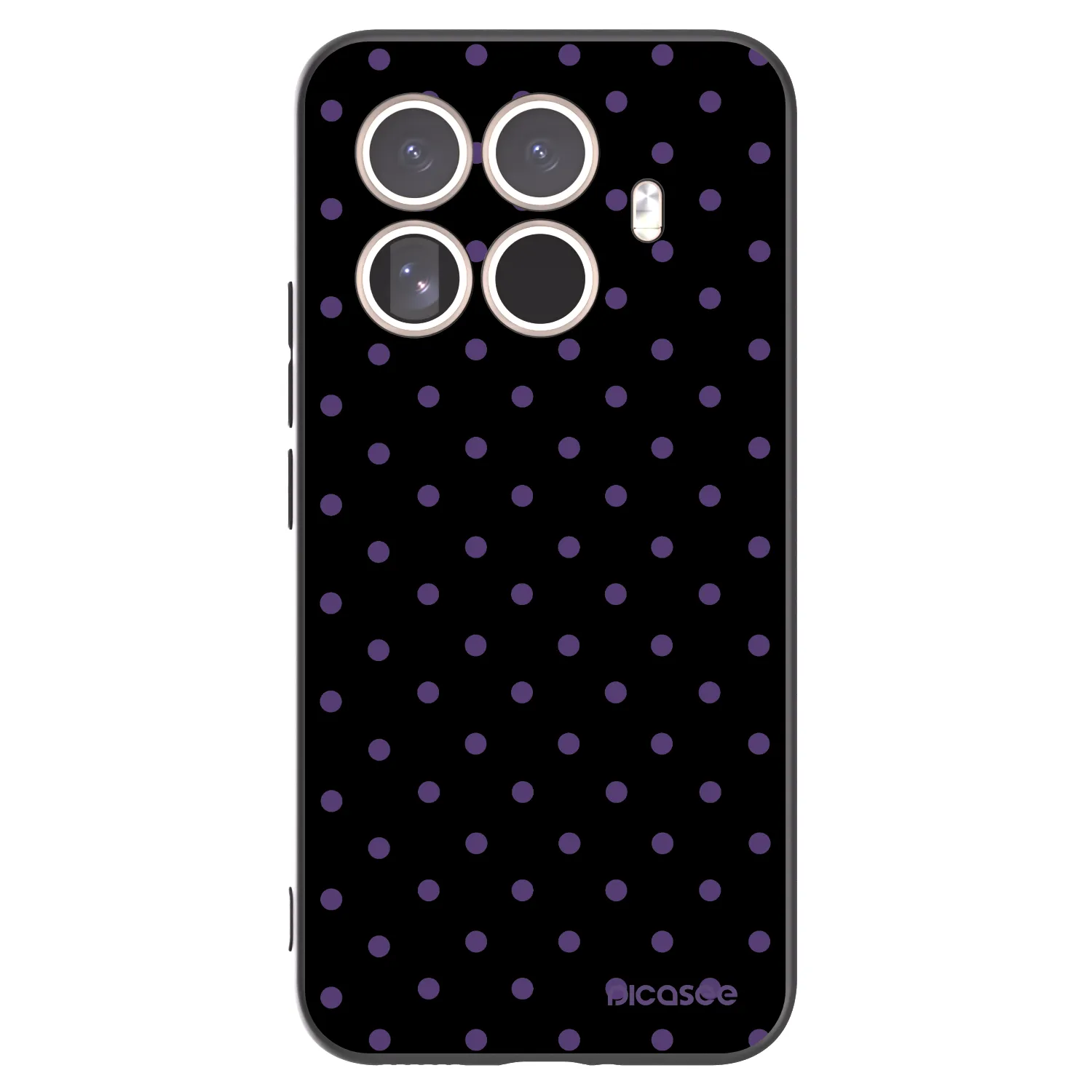 Picasee silikonowe czarne etui na Xiaomi 15T Pro - Flickers