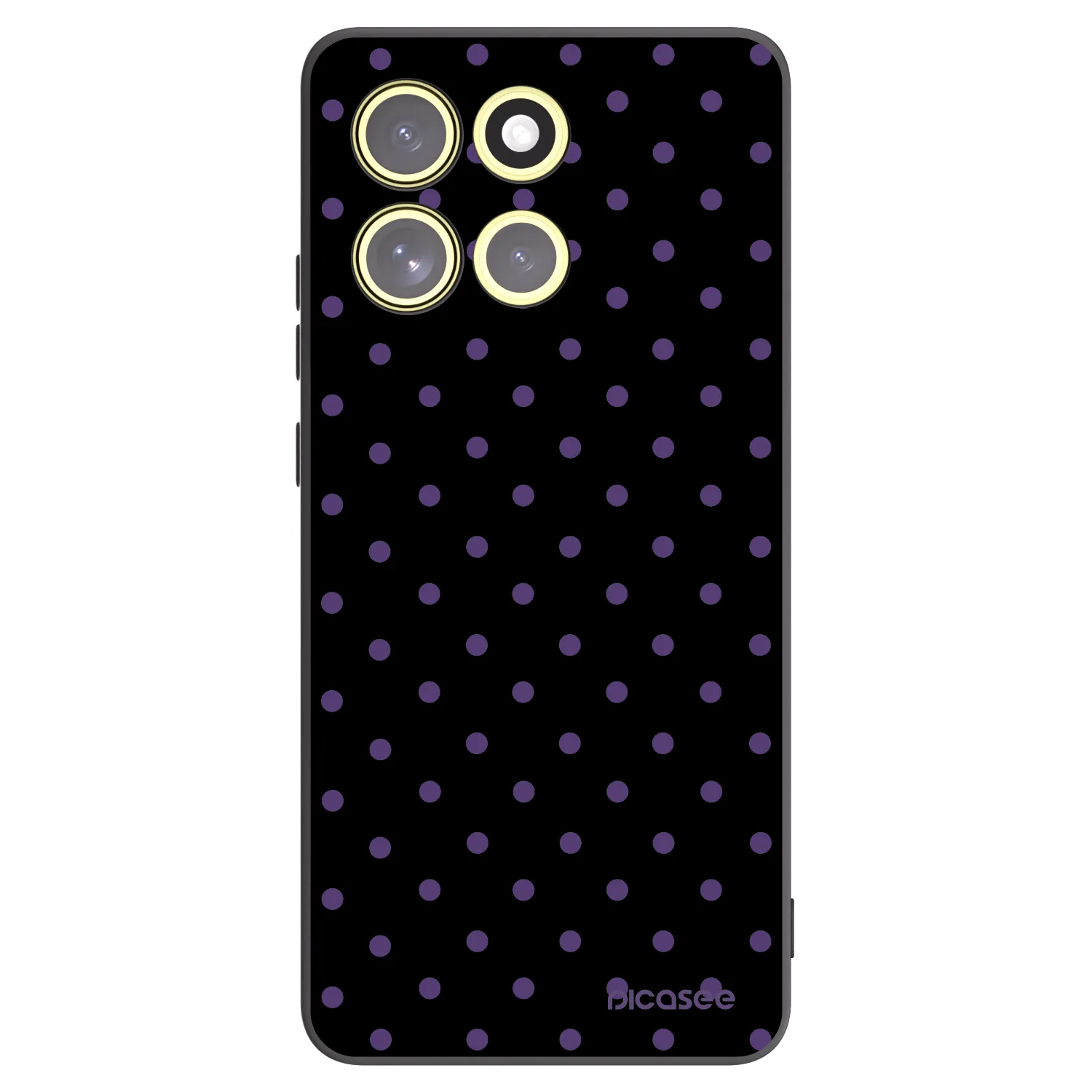 Picasee silikonowe czarne etui na Motorola Moto G86 Power 5G - Flickers