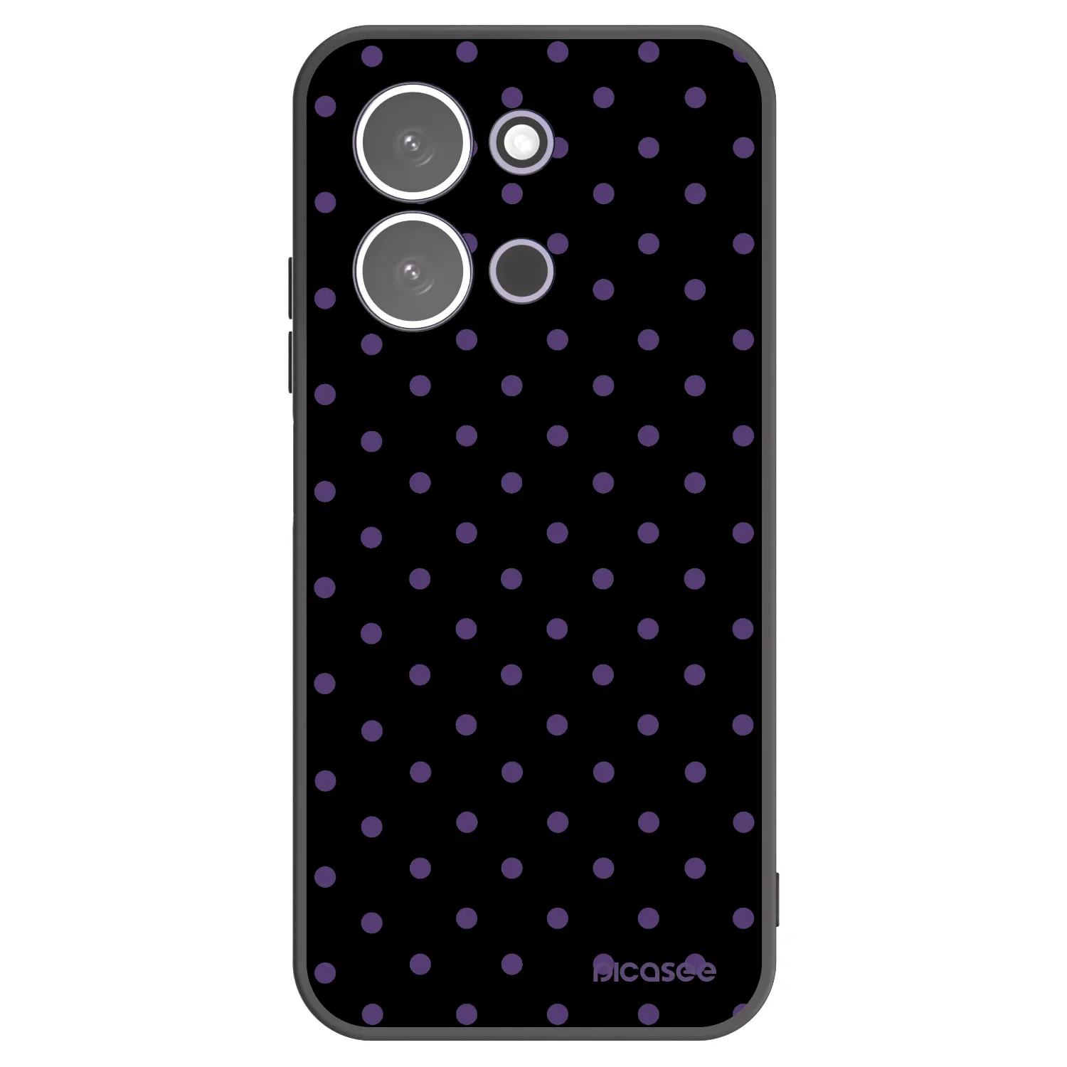 Picasee silikonowe czarne etui na Xiaomi Redmi 15C 5G - Flickers