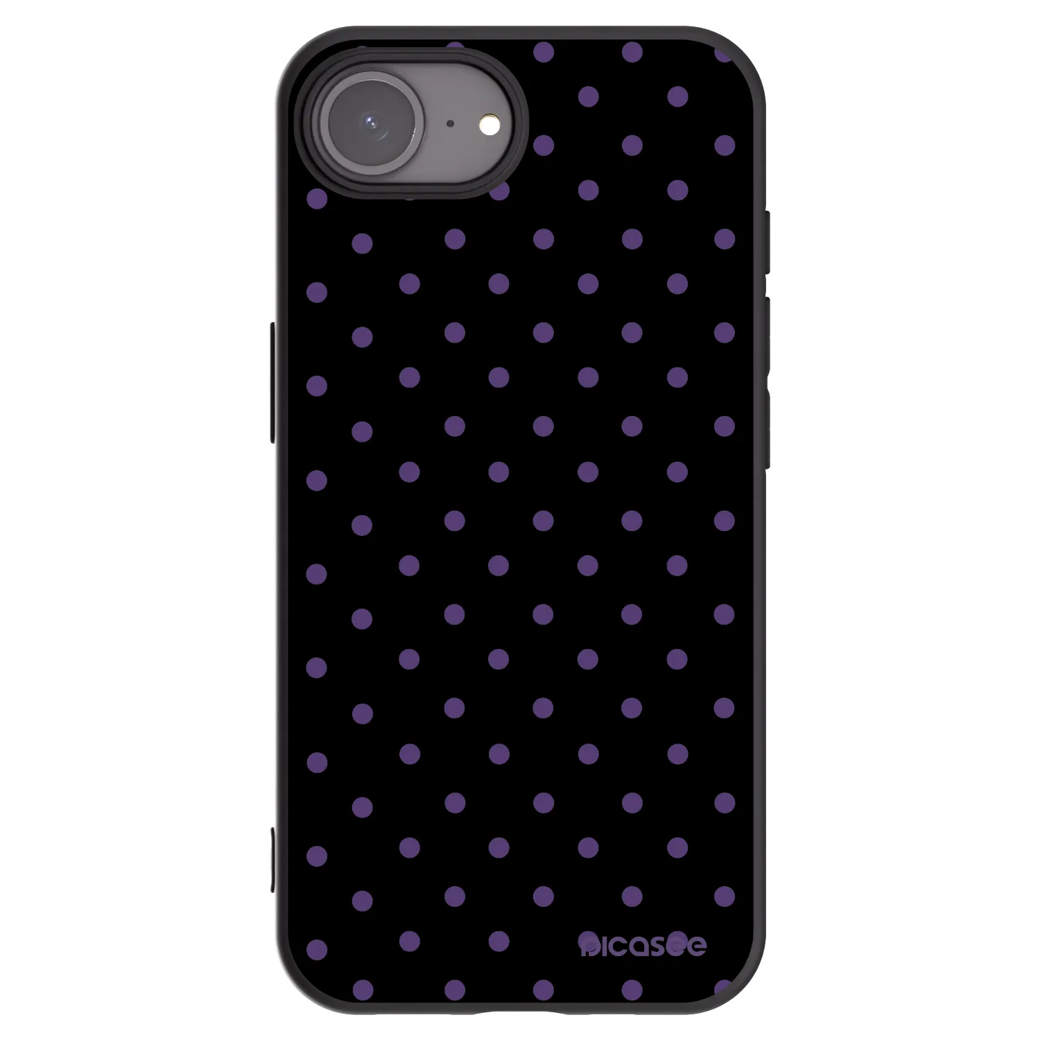 Picasee silikonowe czarne etui na Apple iPhone 17e - Flickers