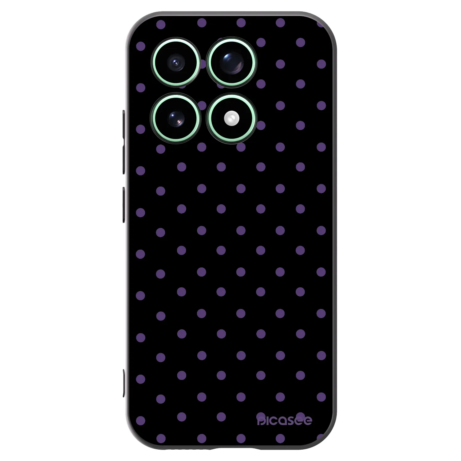 Picasee silikonowe czarne etui na Xiaomi 17 - Flickers