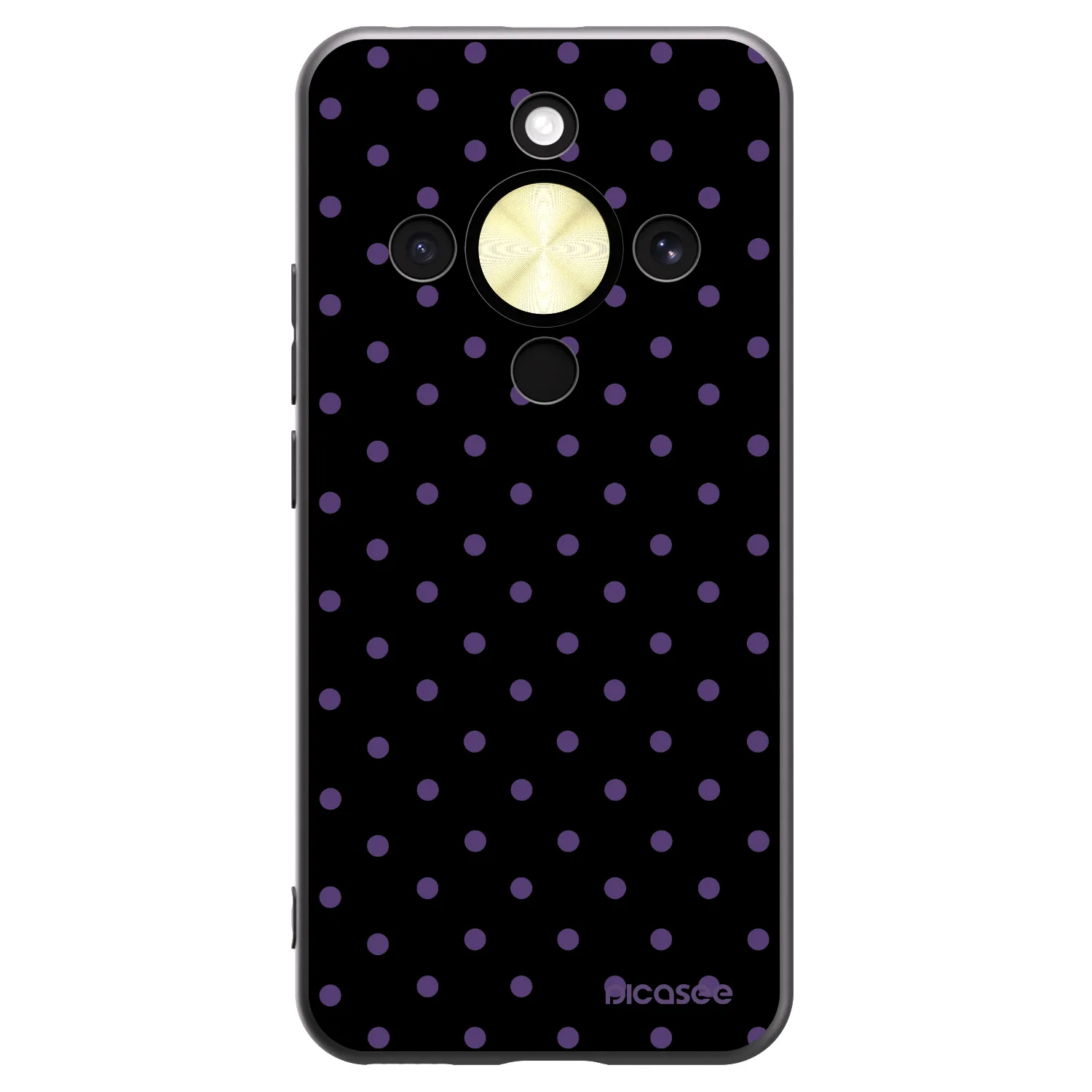 Picasee silikonowe czarne etui na Honor Magic8 Lite 5G - Flickers