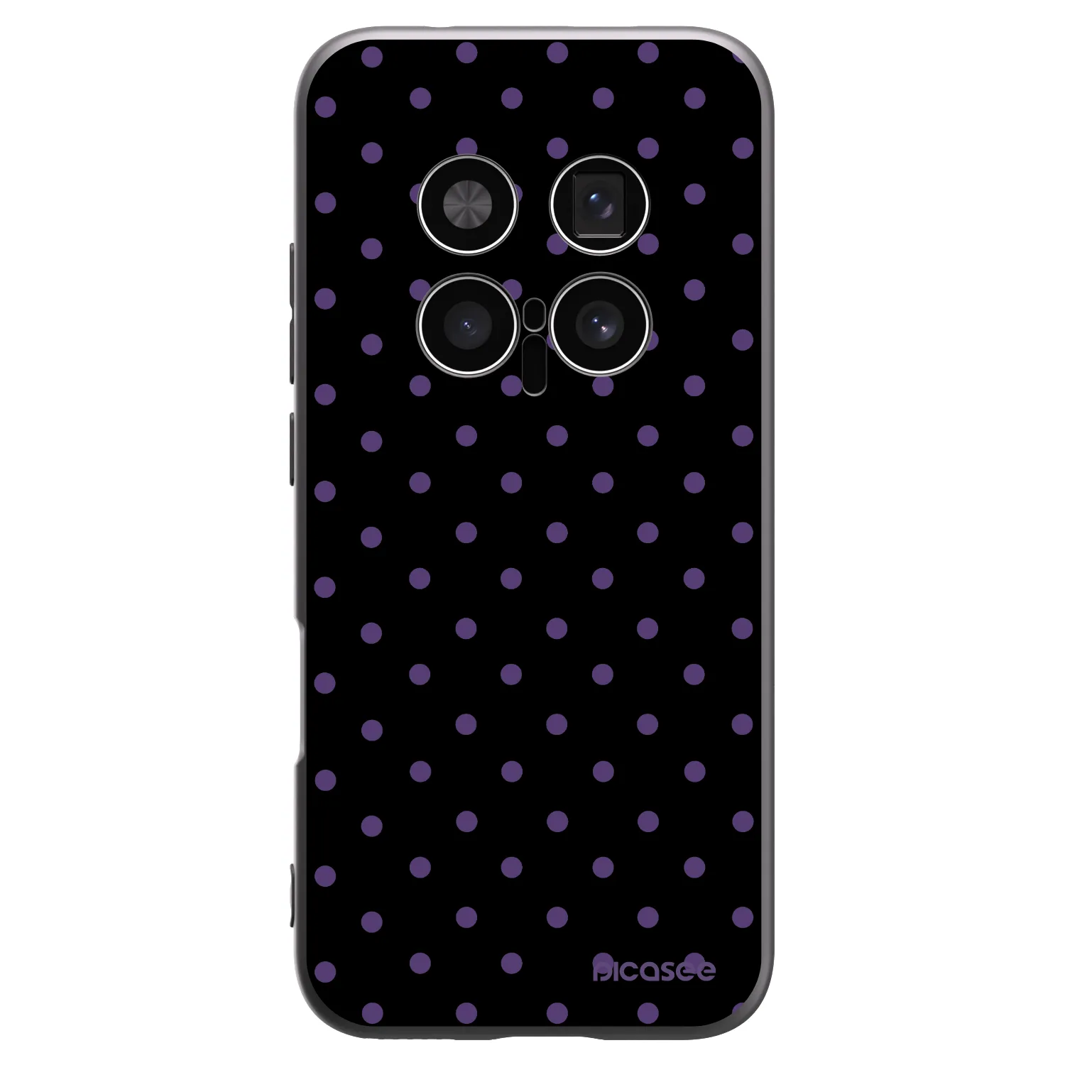 Picasee silikonowe czarne etui na Honor Magic8 Pro 5G - Flickers
