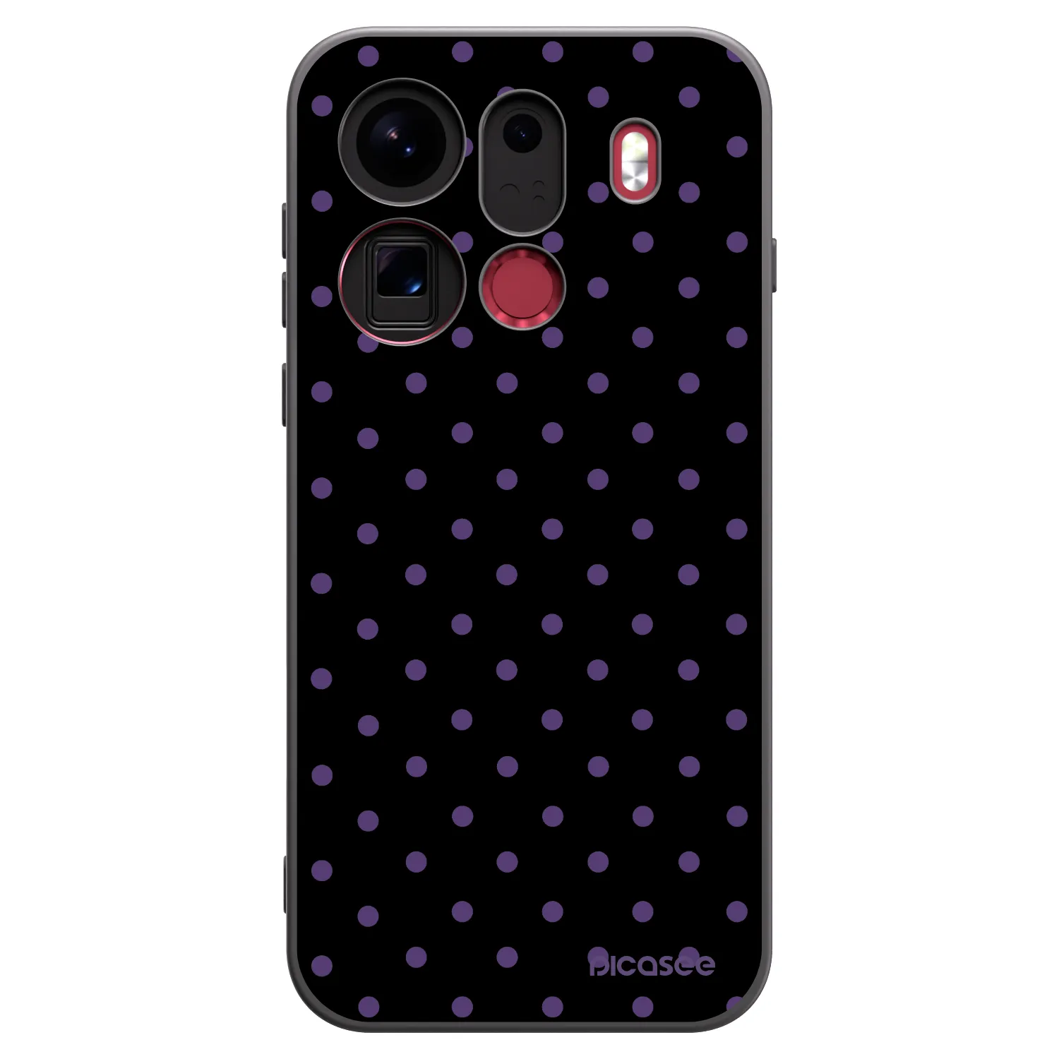 Picasee silikonowe czarne etui na OPPO Find X9 Pro - Flickers