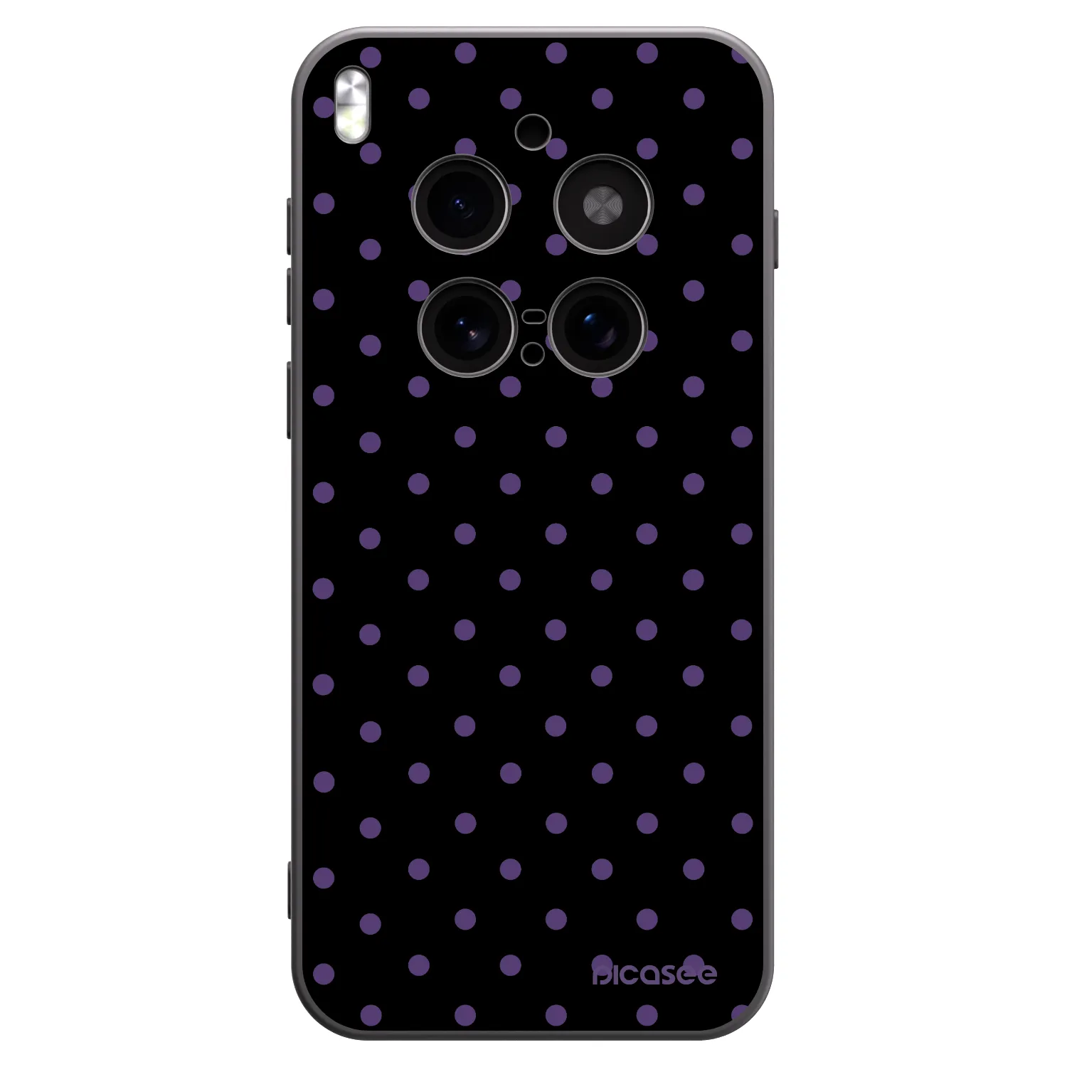Picasee silikonowe czarne etui na Vivo X300 Pro - Flickers