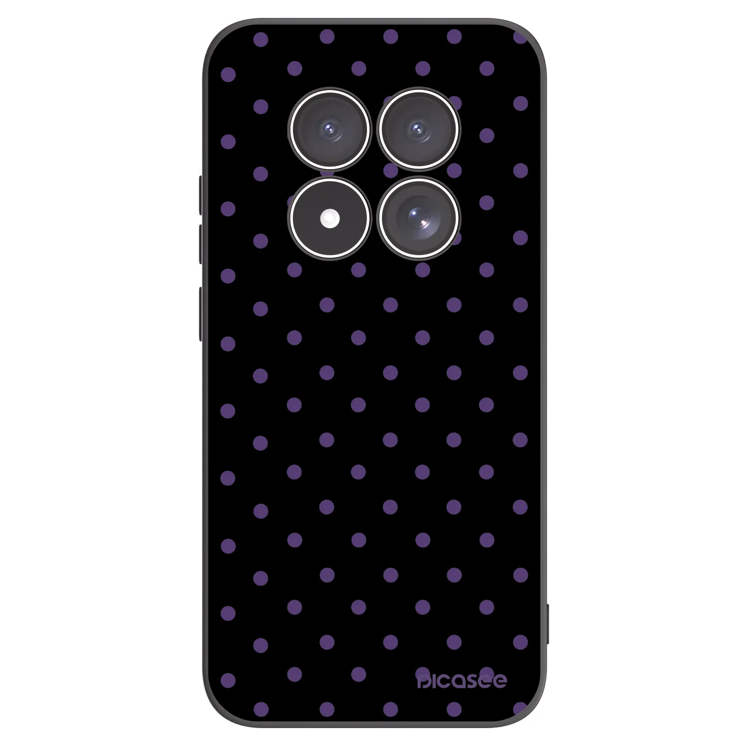 Picasee silikonowe czarne etui na Xiaomi Redmi Note 15 Pro 5G - Flickers