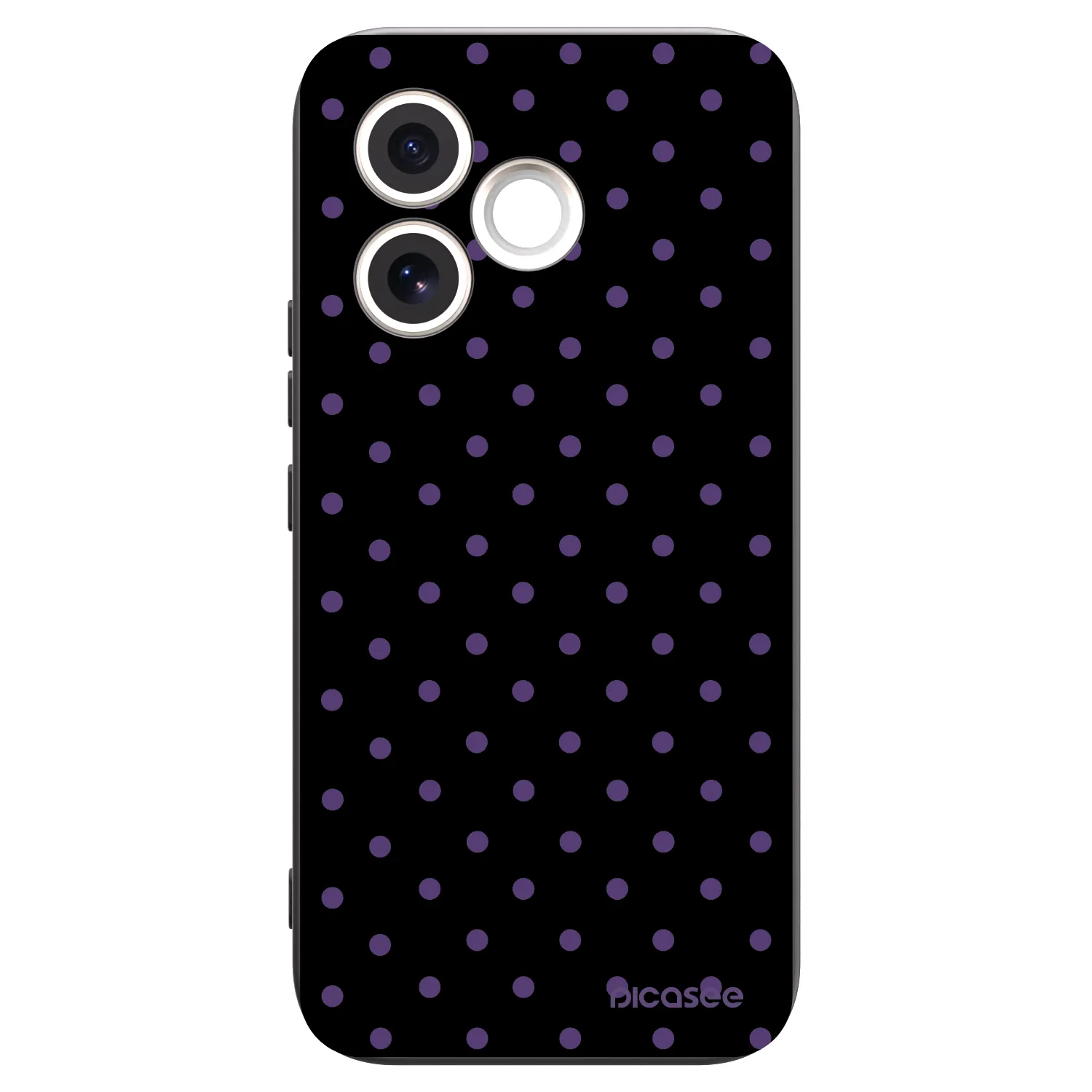 Picasee silikonowe czarne etui na Honor 600 Lite - Flickers