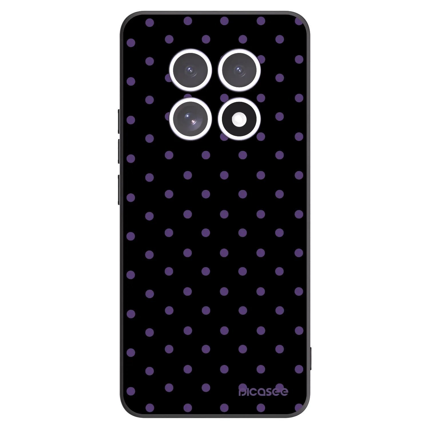 Picasee silikonowe czarne etui na Xiaomi Redmi Note 15 5G - Flickers