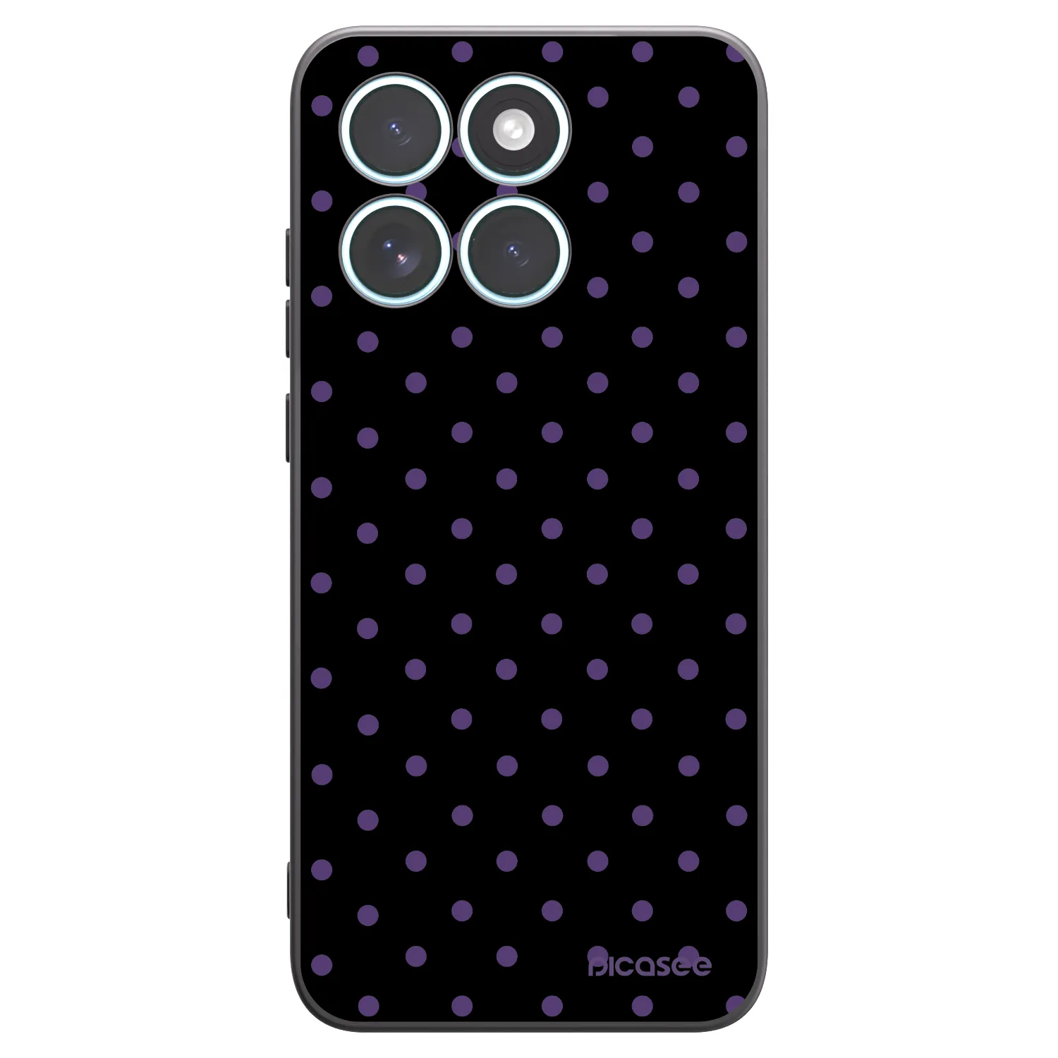 Picasee silikonowe czarne etui na Motorola Edge 70 Fusion - Flickers