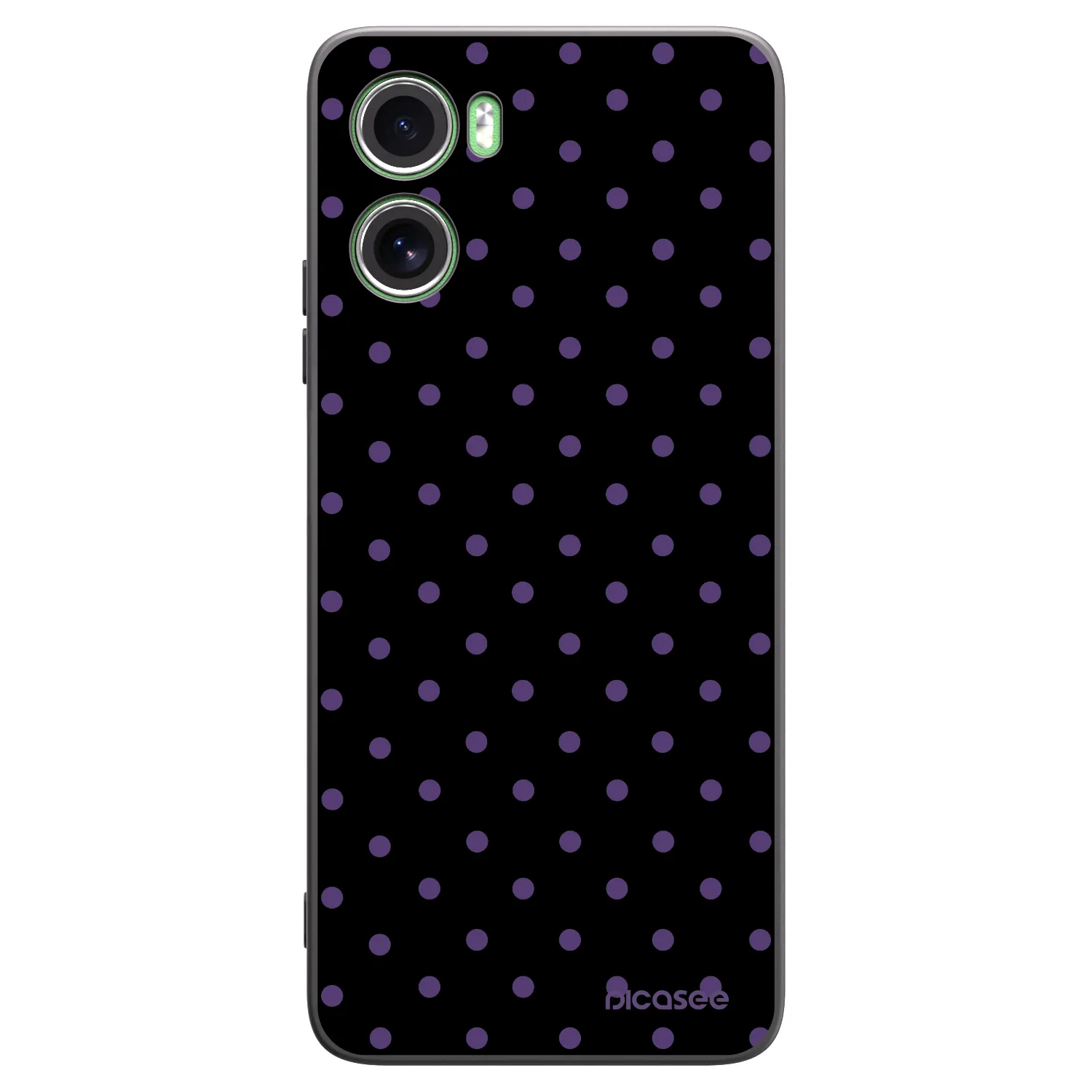Picasee silikonowe czarne etui na Motorola Moto G06 - Flickers
