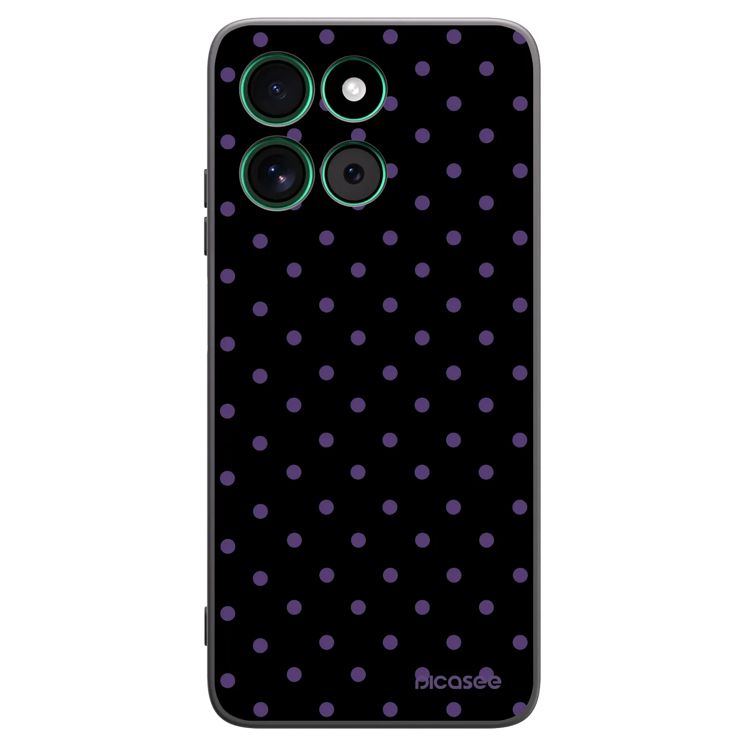 Picasee silikonowe czarne etui na Motorola Moto G57 Power - Flickers