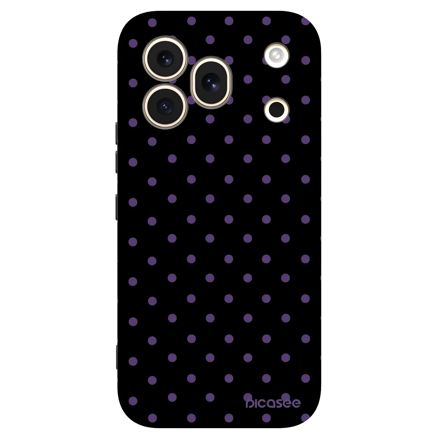 Picasee silikonowe czarne etui na Honor 600 Pro - Flickers