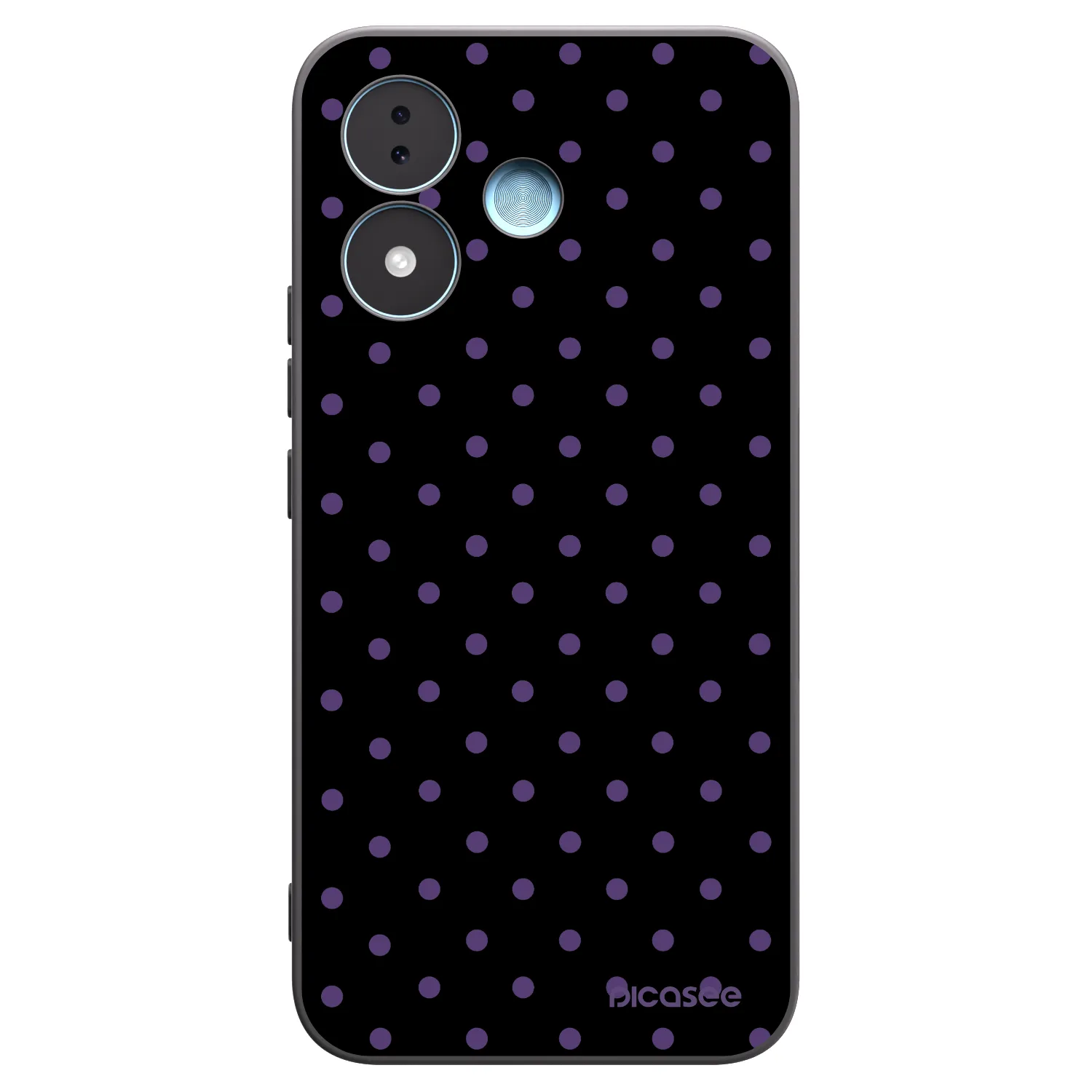 Picasee silikonowe czarne etui na Xiaomi Redmi Note 17 5G - Flickers