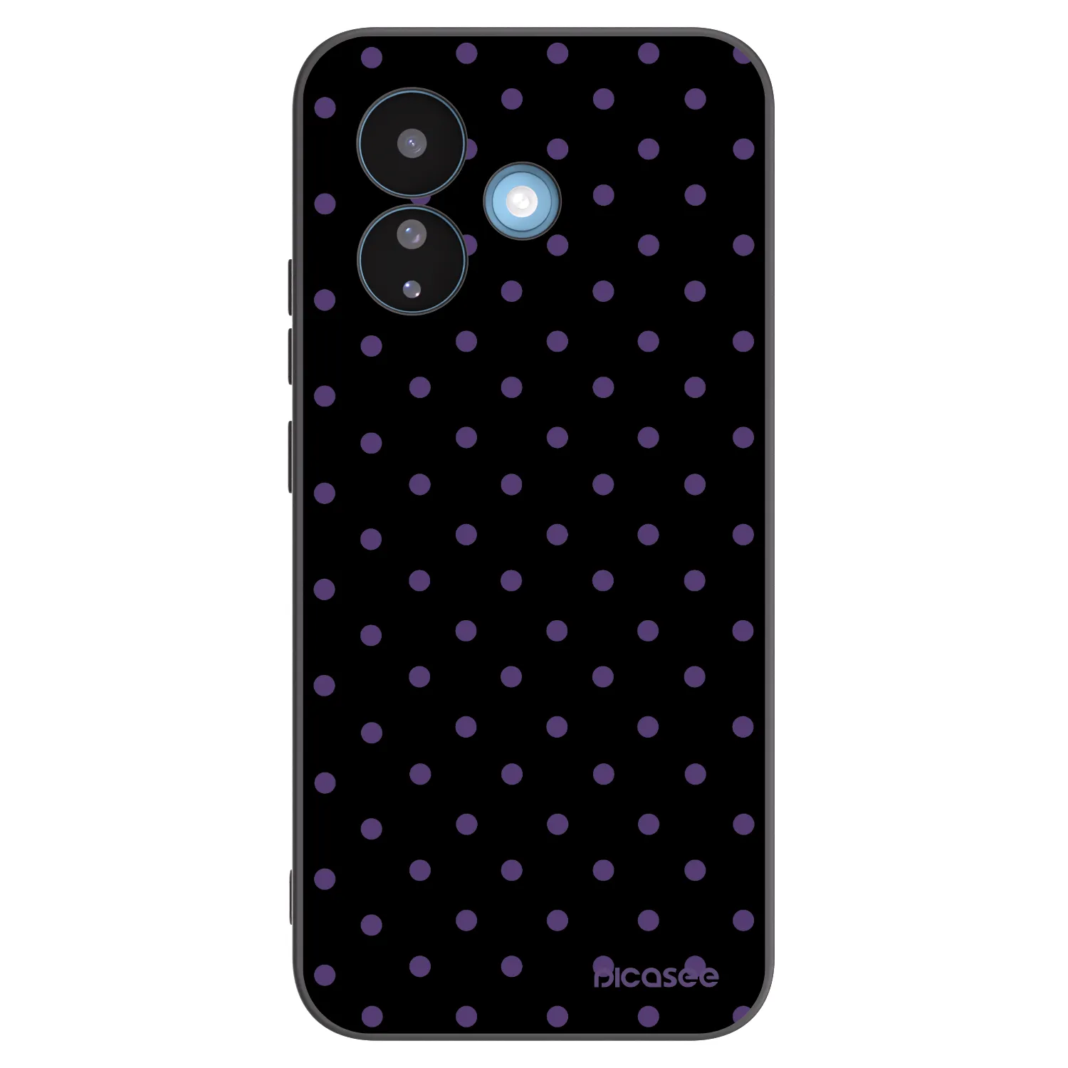 Picasee silikonowe czarne etui na Xiaomi Redmi Note 17 Pro 5G - Flickers