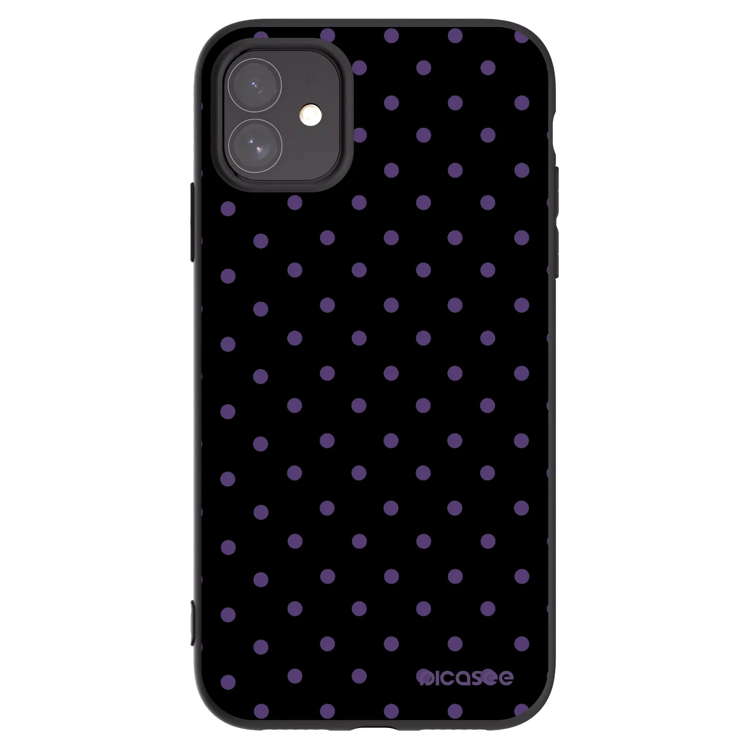 Picasee silikonowe czarne etui na Apple iPhone 11 - Flickers
