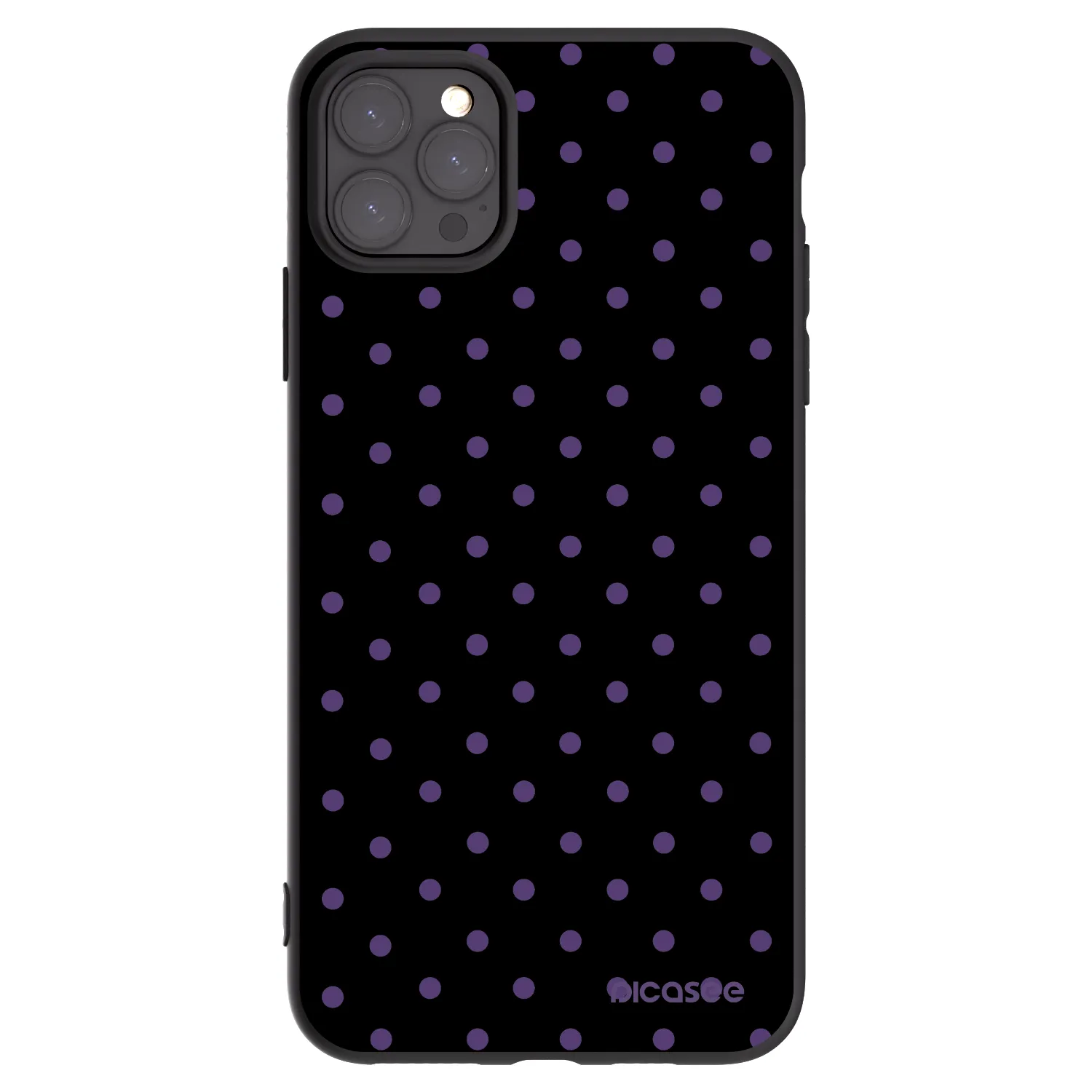 Picasee silikonowe czarne etui na Apple iPhone 11 Pro Max - Flickers