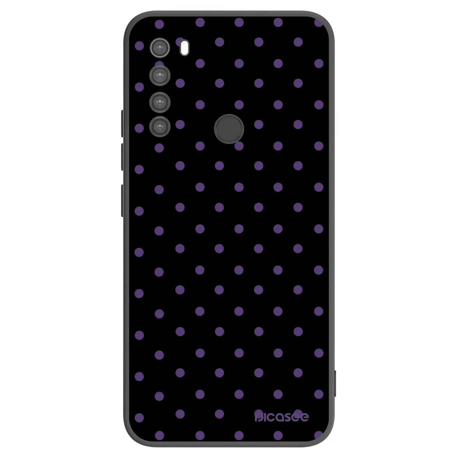 Picasee silikonowe czarne etui na Xiaomi Redmi Note 8 - Flickers