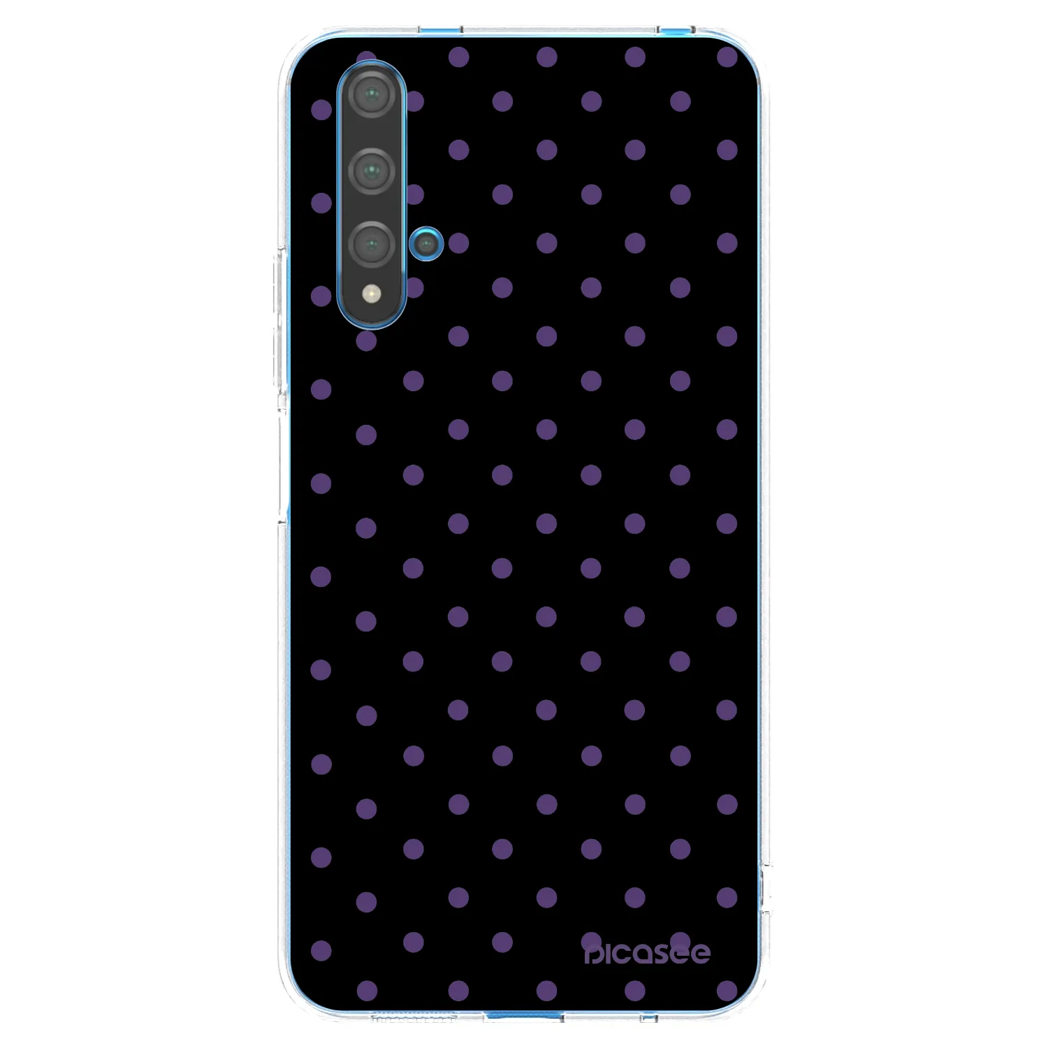 Picasee silikonowe przeźroczyste etui na Huawei Nova 5T - Flickers