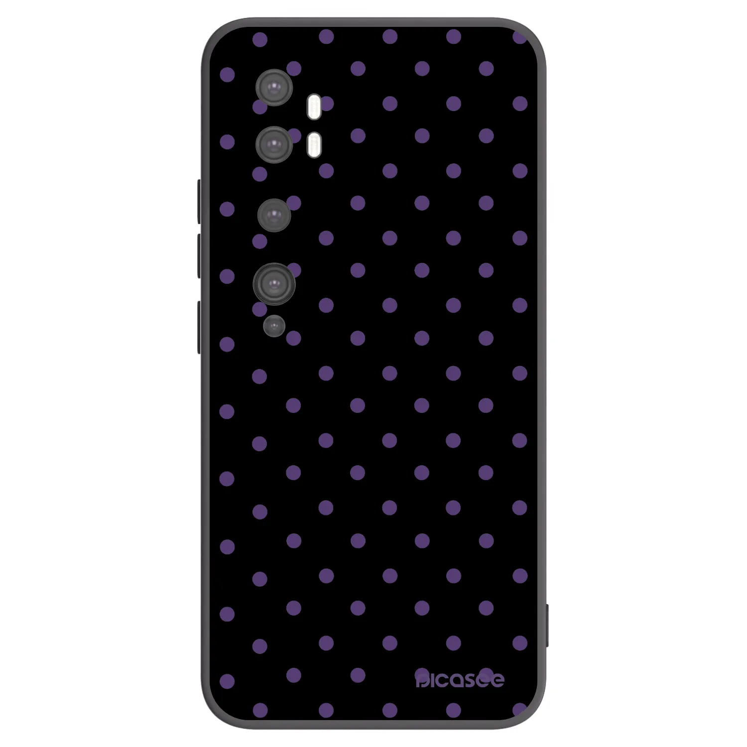 Picasee silikonowe czarne etui na Xiaomi Mi Note 10 (Pro) - Flickers