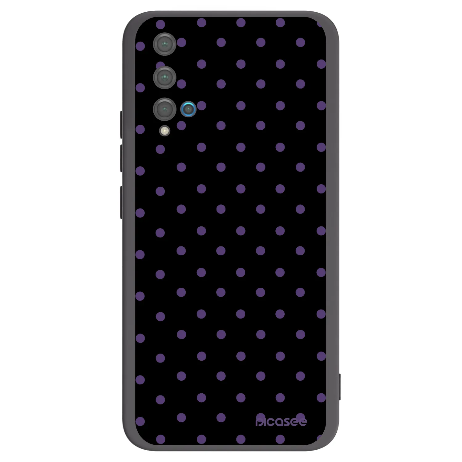Picasee silikonowe czarne etui na Huawei Nova 5T - Flickers