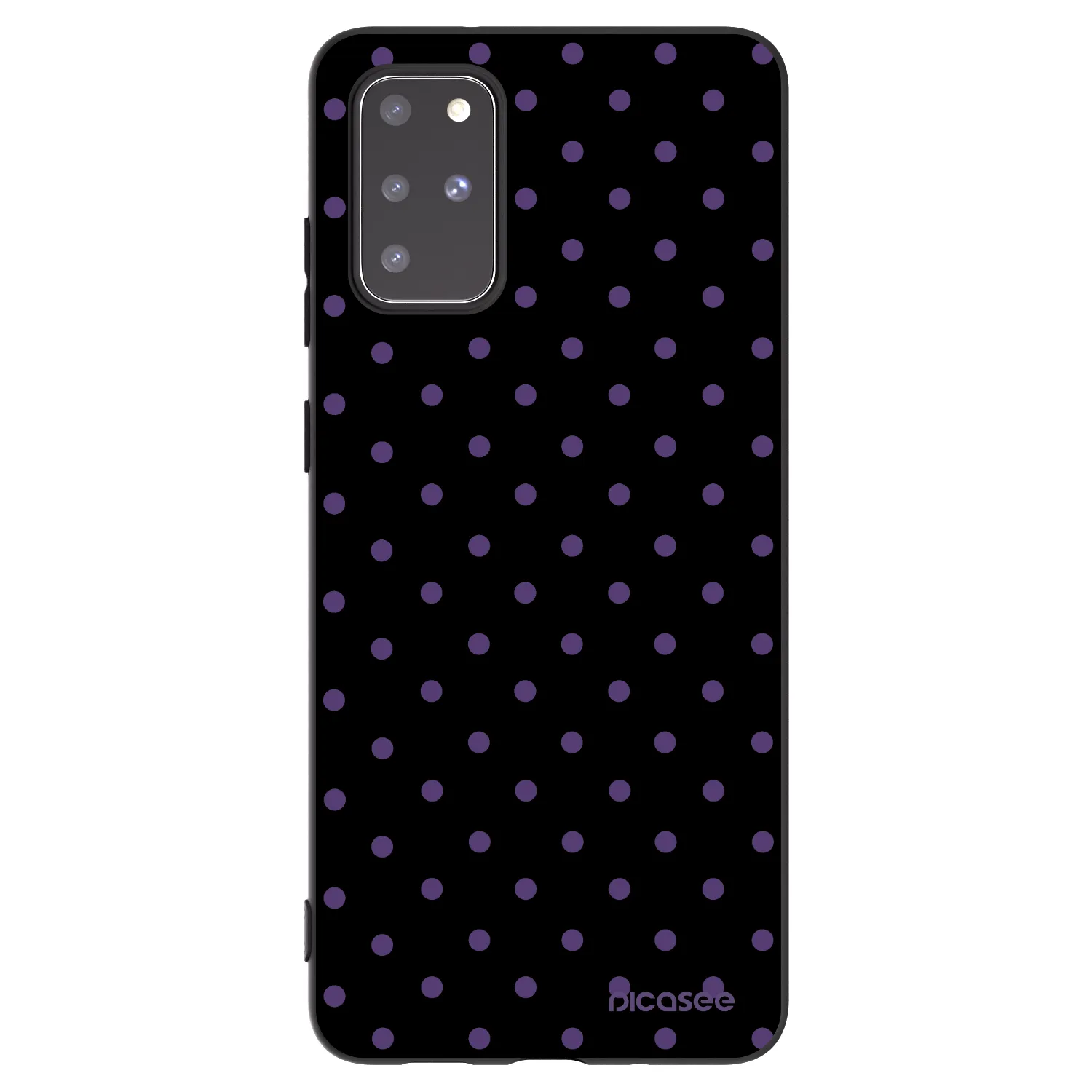 Picasee silikonowe czarne etui na Samsung Galaxy S20+ G985F - Flickers