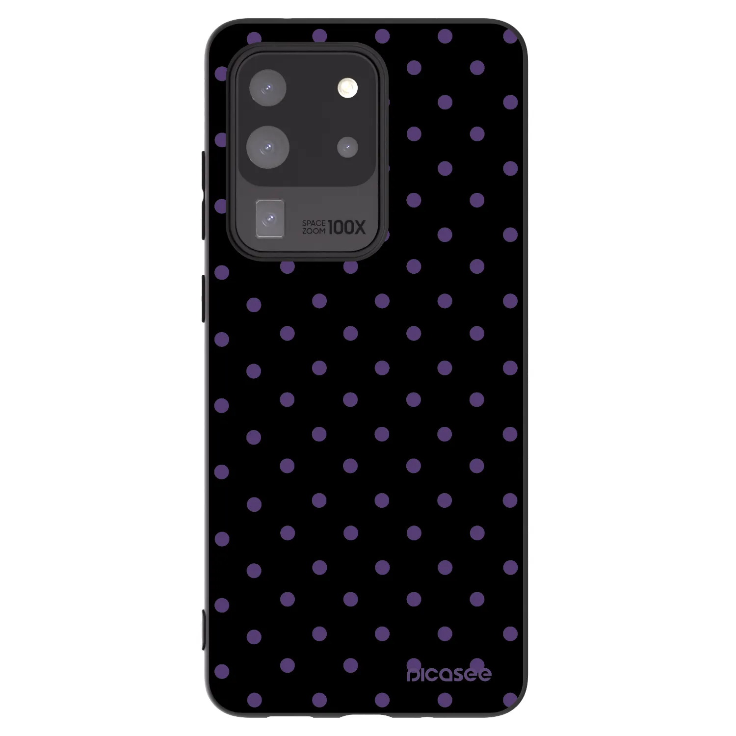 Picasee silikonowe czarne etui na Samsung Galaxy S20 Ultra 5G G988F - Flickers