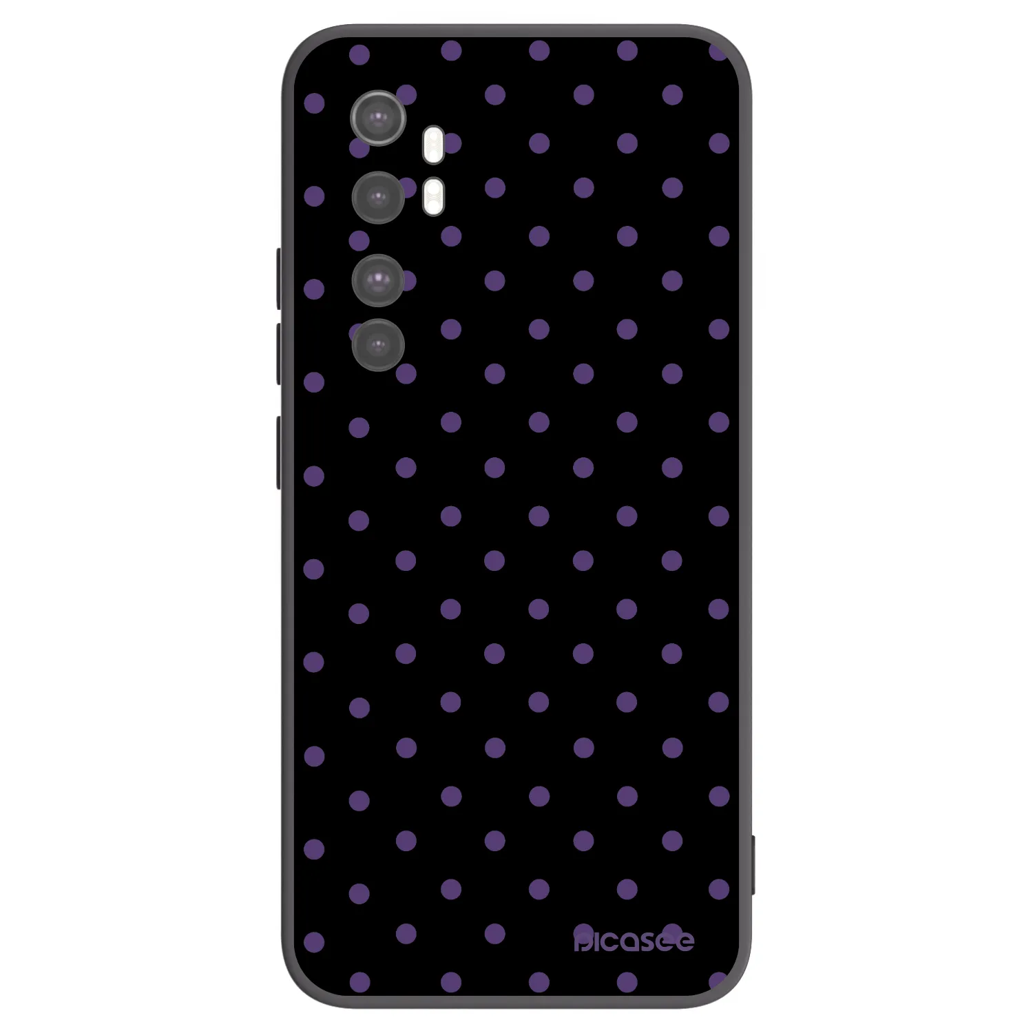Picasee silikonowe czarne etui na Xiaomi Mi Note 10 Lite - Flickers