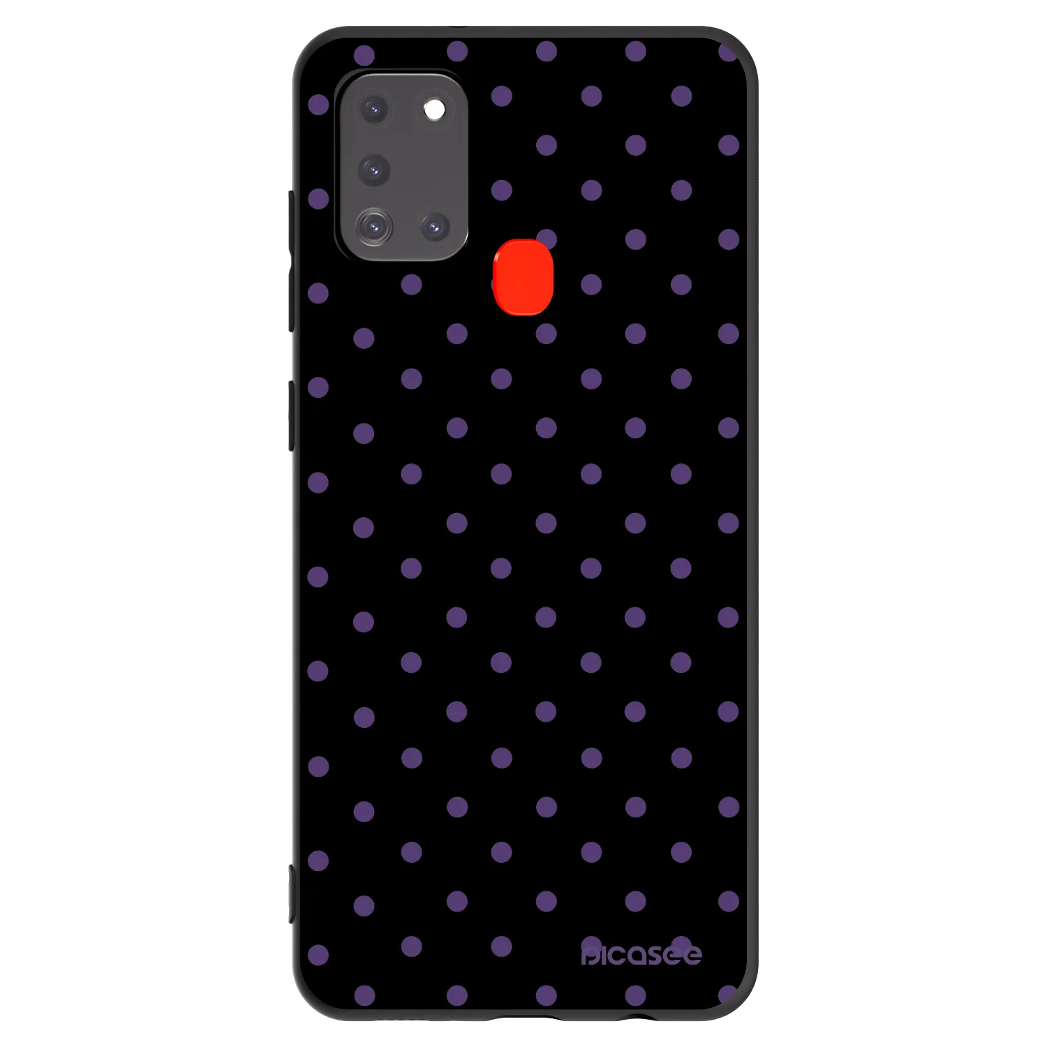 Picasee silikonowe czarne etui na Samsung Galaxy A21s - Flickers