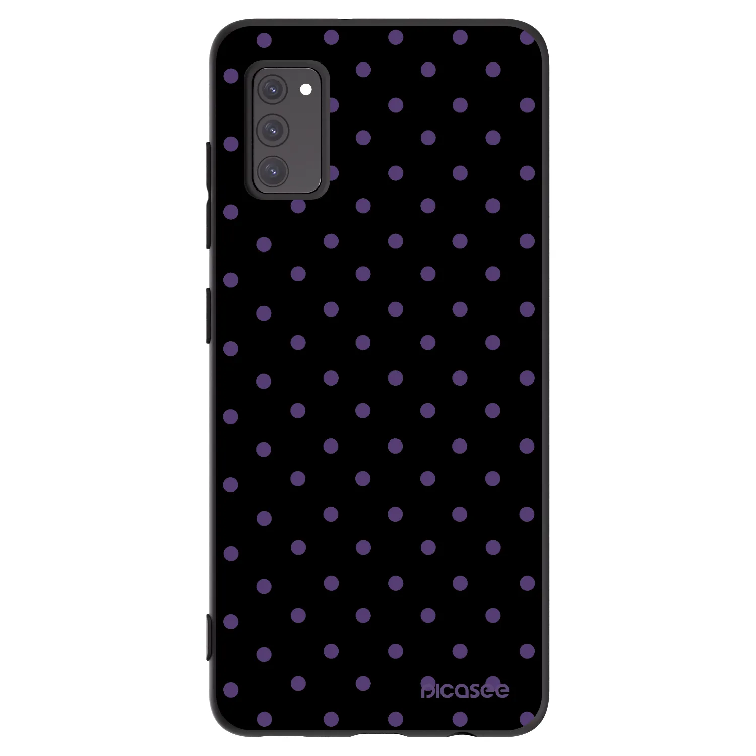 Picasee silikonowe czarne etui na Samsung Galaxy A41 A415F - Flickers