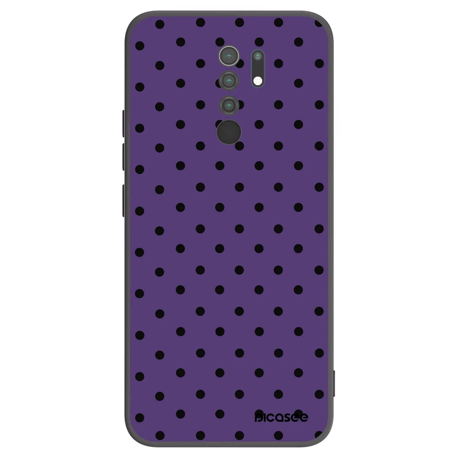 Picasee silikonowe czarne etui na Xiaomi Redmi 9 - Flickers 2