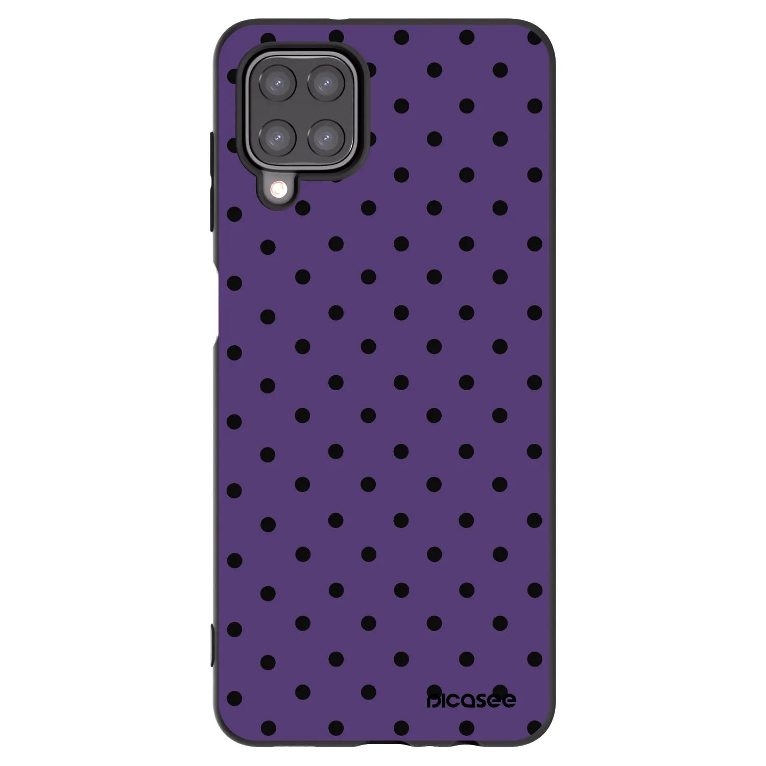 Picasee silikonowe czarne etui na Samsung Galaxy A12 A125F - Flickers 2