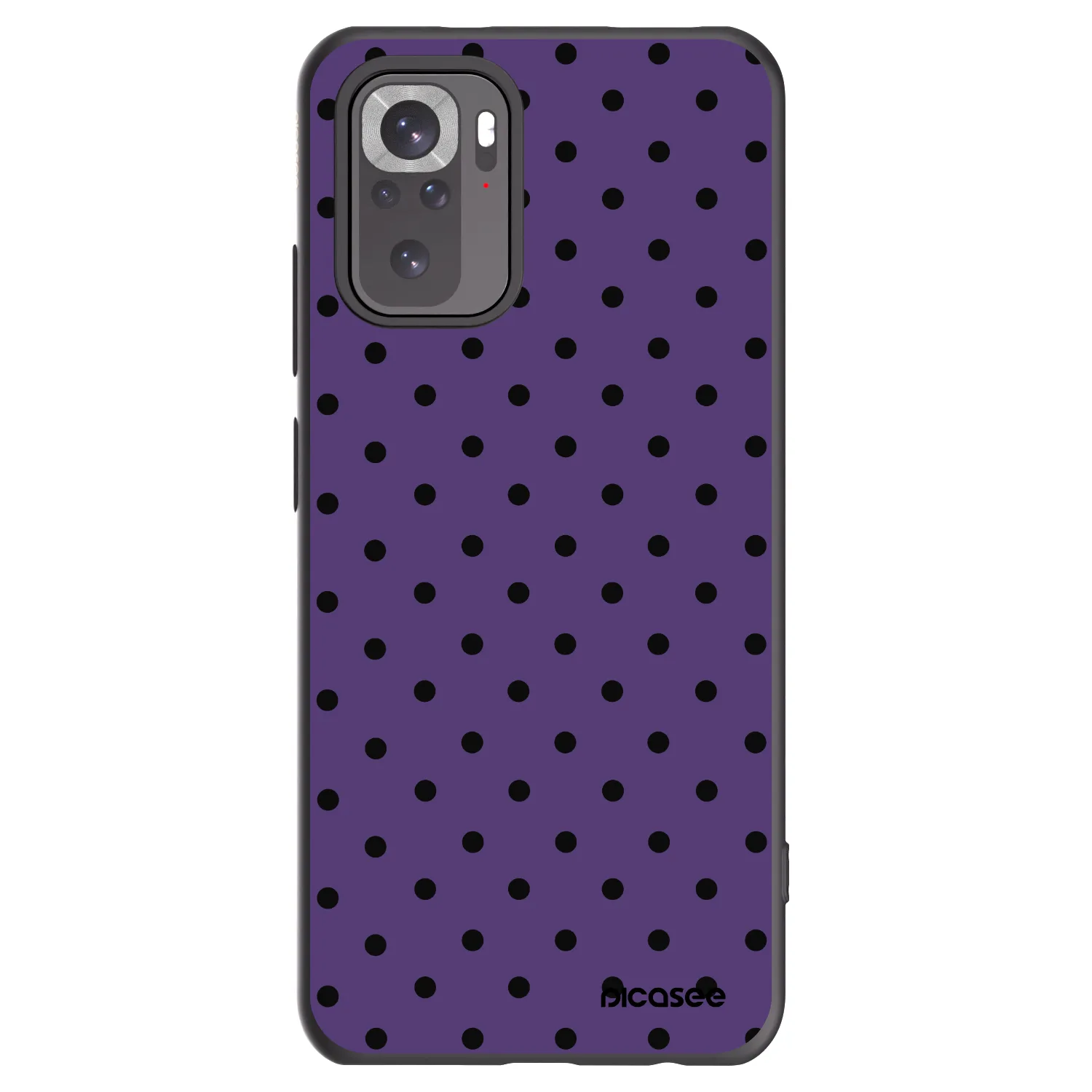 Picasee silikonowe czarne etui na Xiaomi Redmi Note 10 - Flickers 2