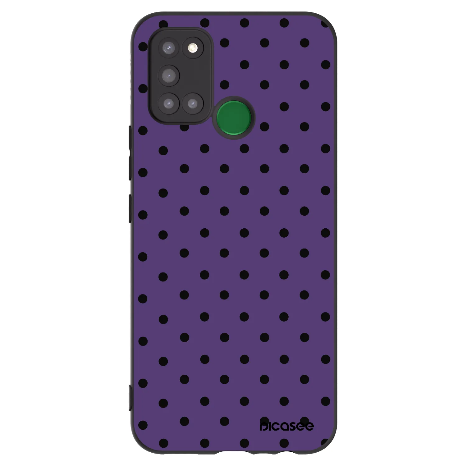 Picasee silikonowe czarne etui na Realme 7i - Flickers 2