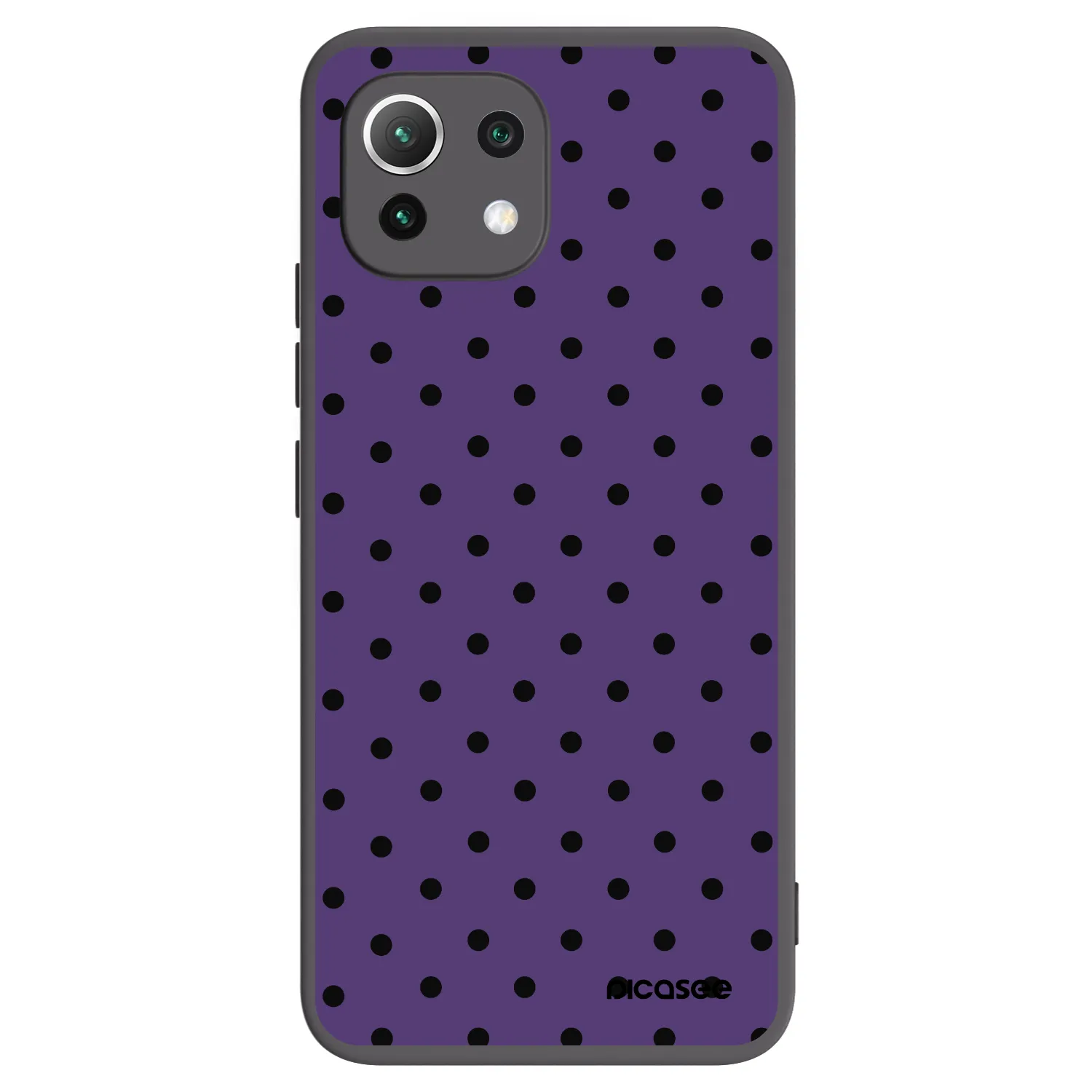 Picasee silikonowe czarne etui na Xiaomi Mi 11 Lite - Flickers 2
